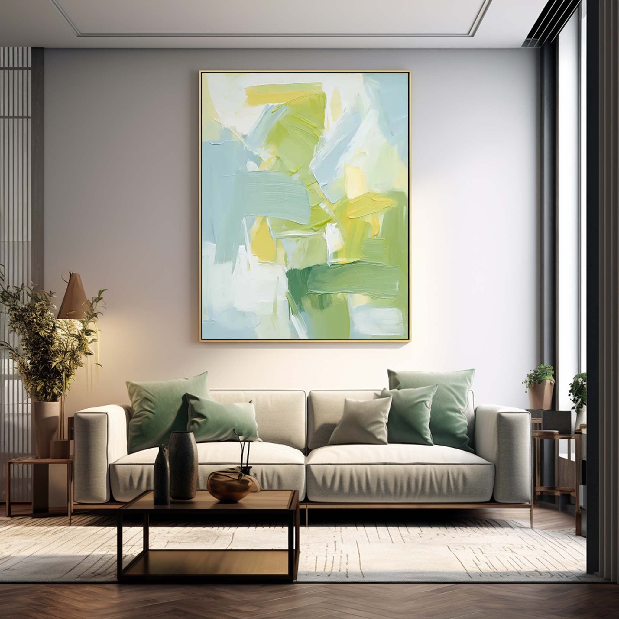 Abstract Canvas Art AB302 - Neutralighting