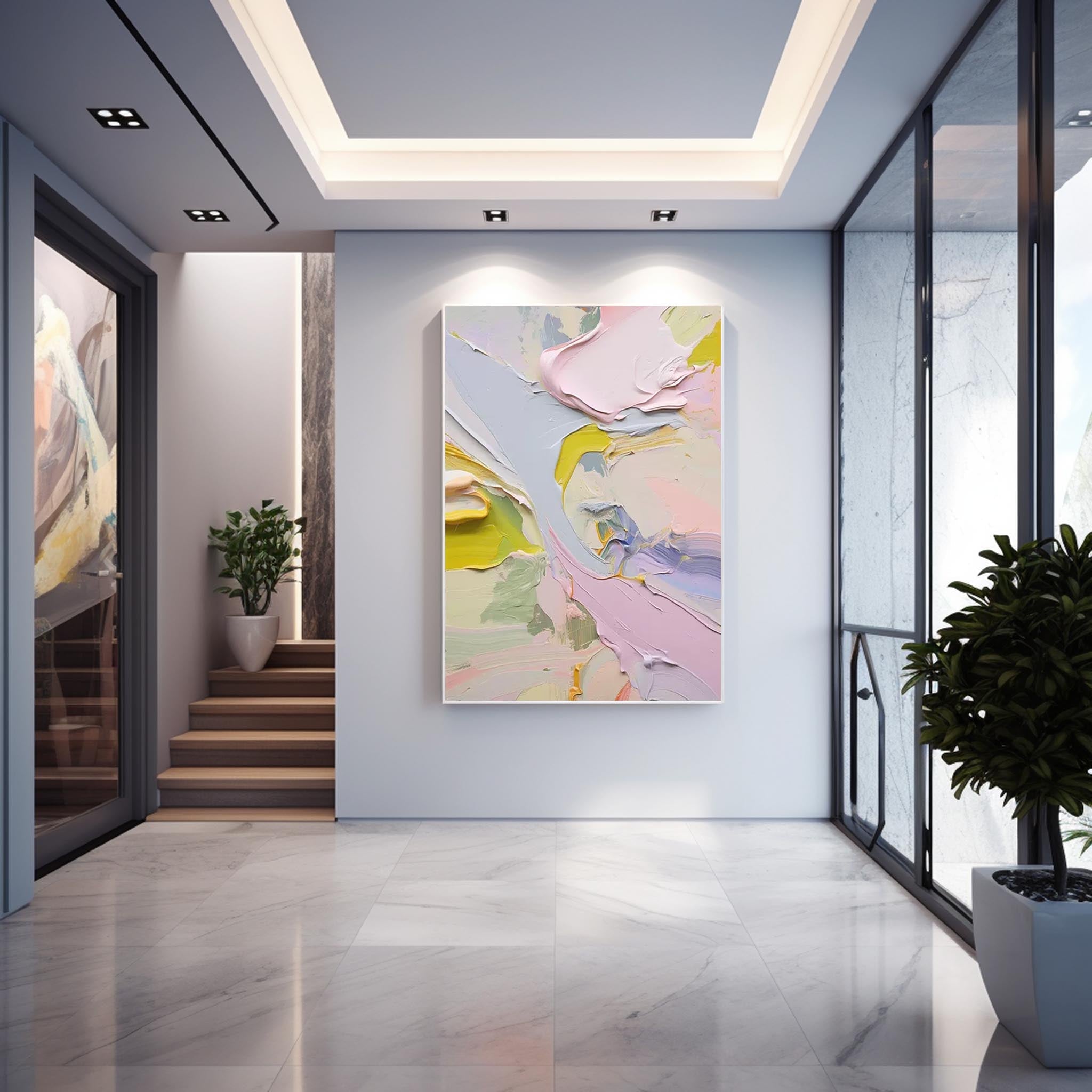 Wall Art Raw Abstract Painterly Serene