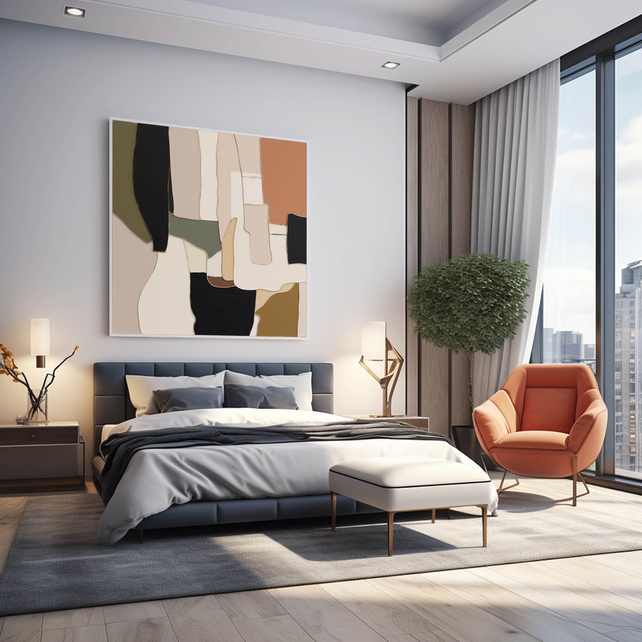 Wall Art Abstract Wabi-Sabi Neutral