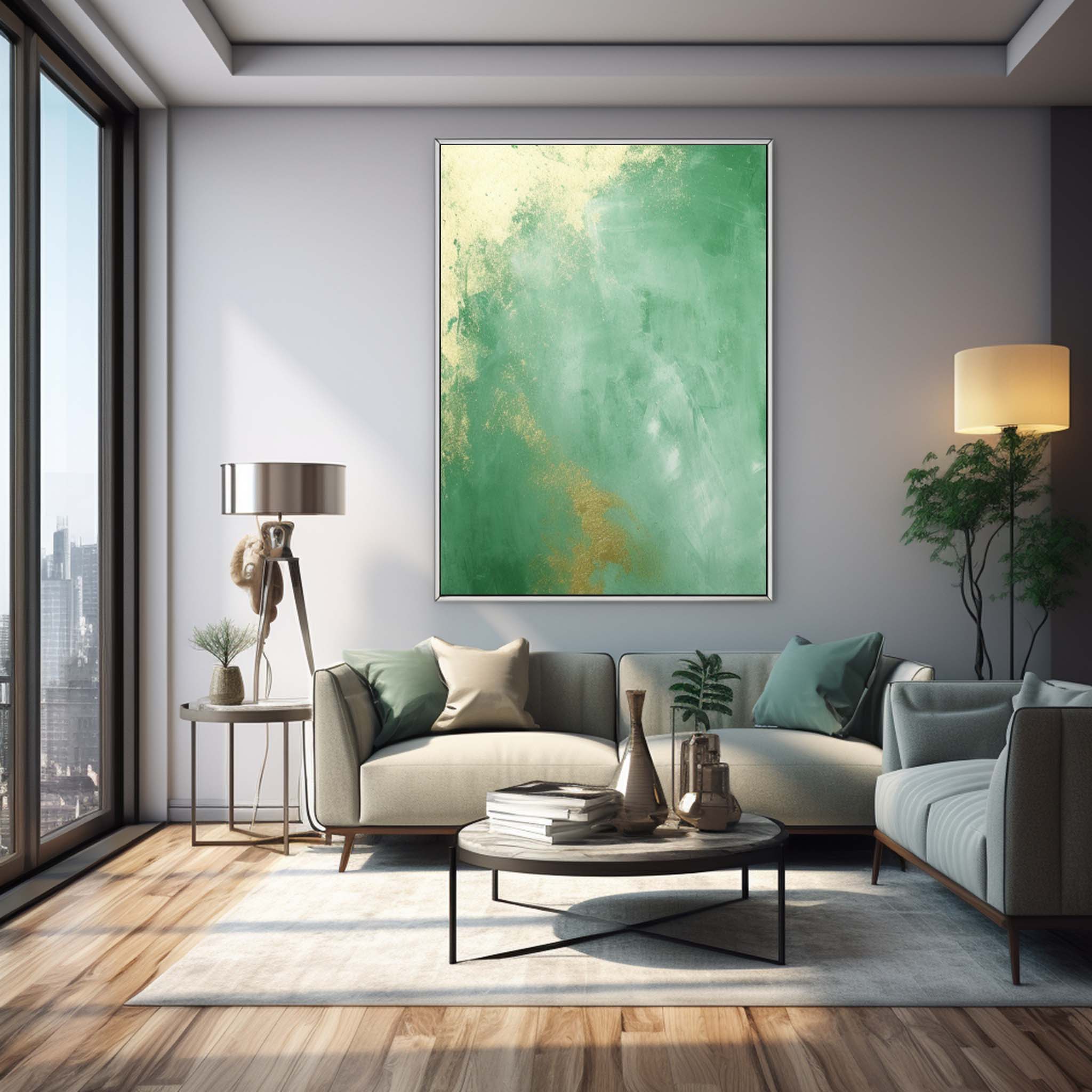 Wall Art Fluid Watercolor Abstract Nature