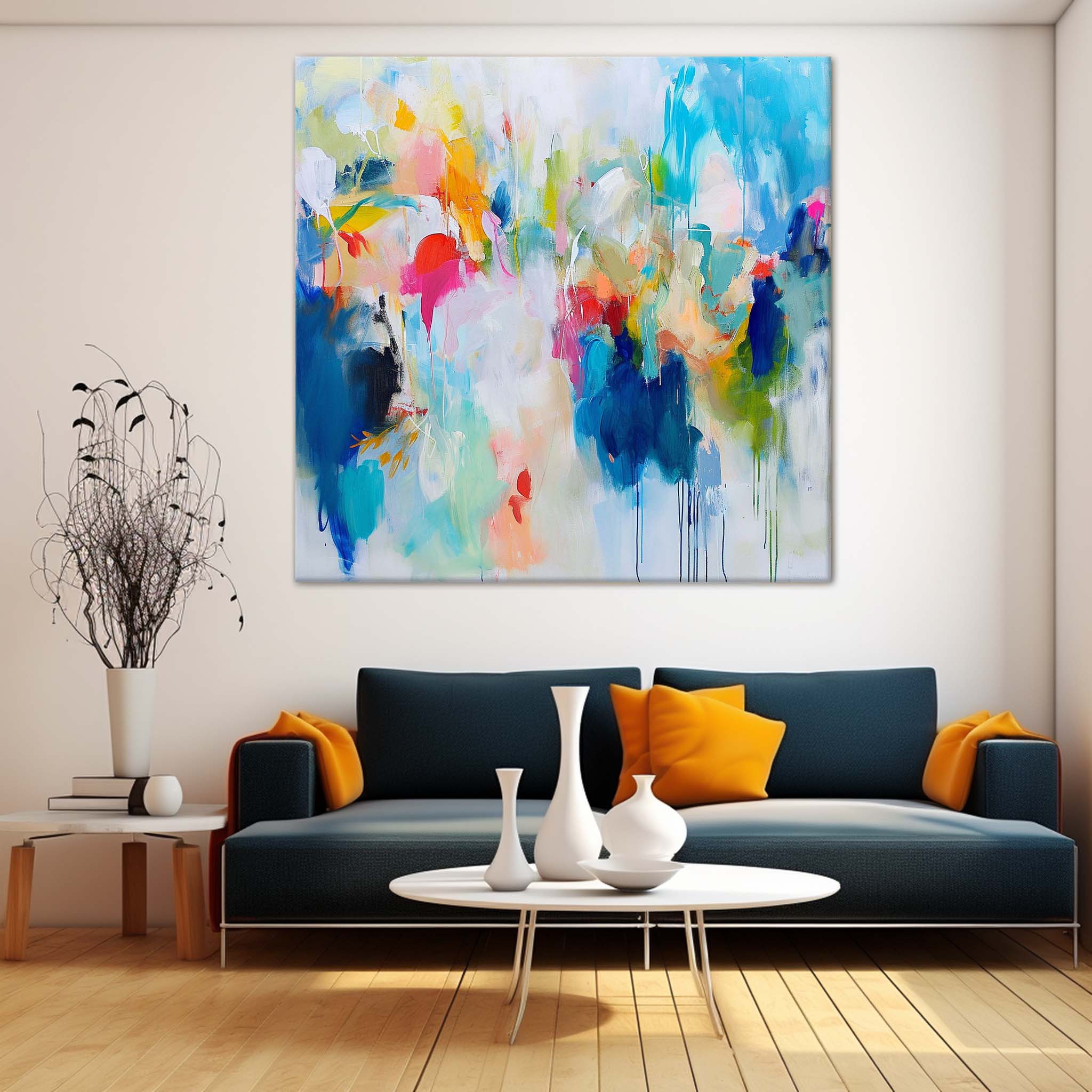 Wall Art Abstract Expressionist Fluid