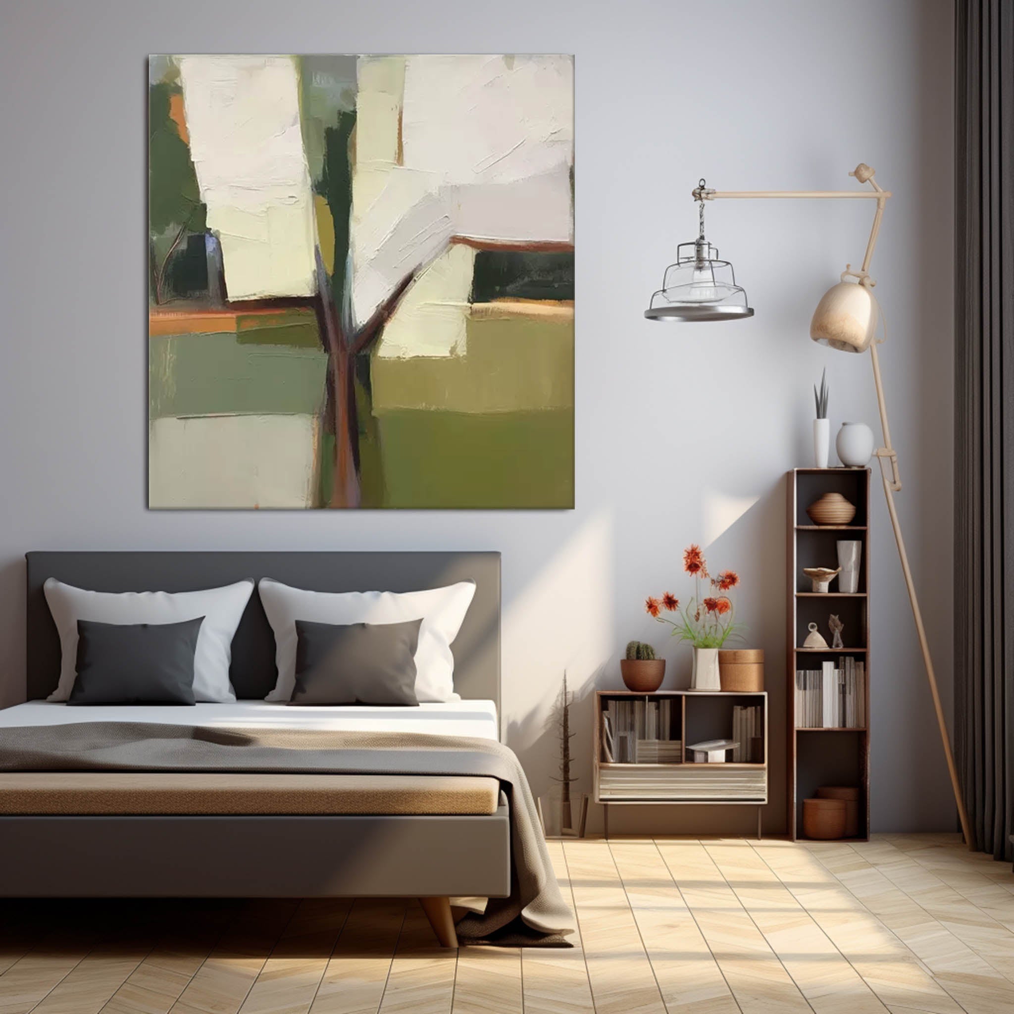 Abstract Canvas Art AB298 - Neutralighting
