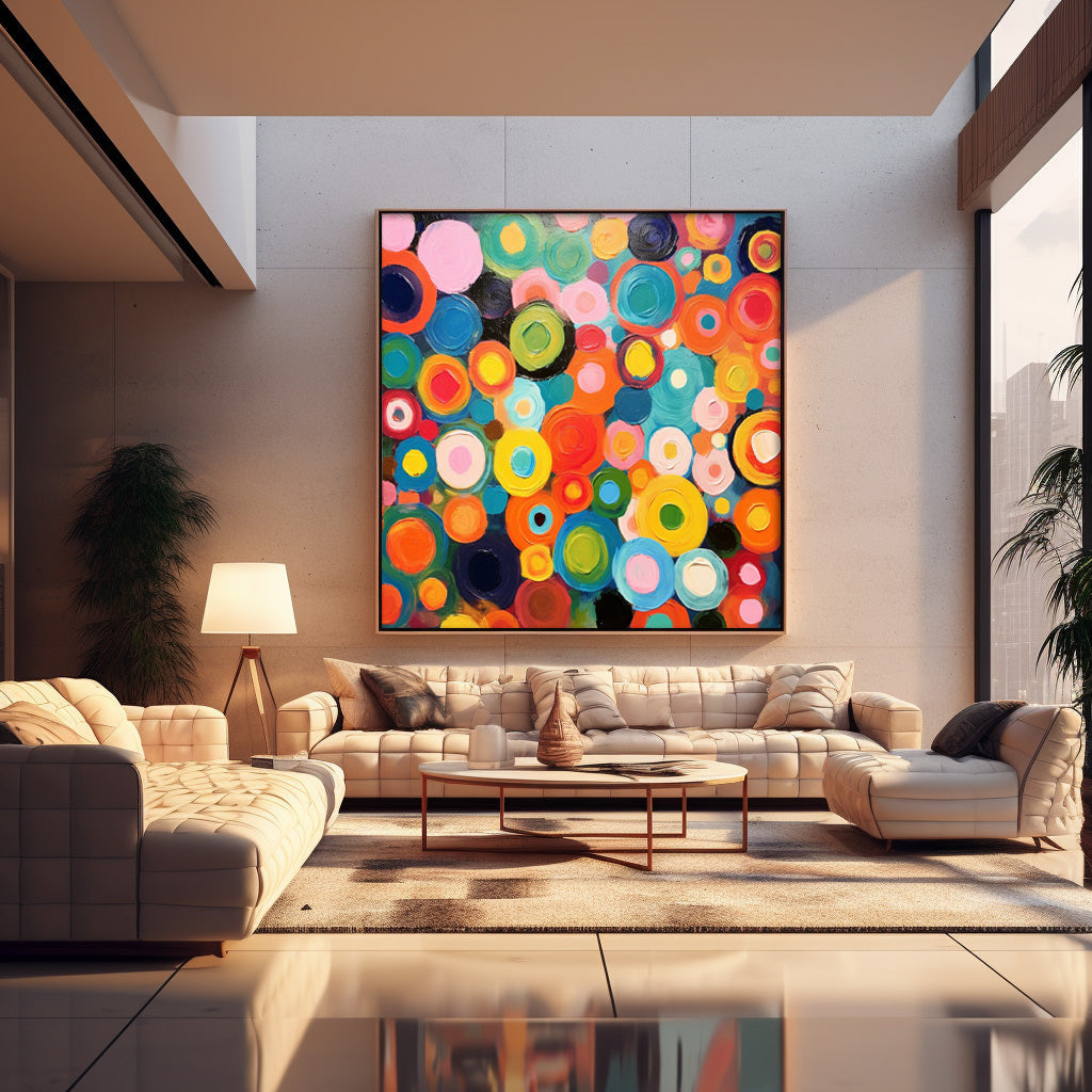 Wall Art Multicolor Abstract Playful Energetic