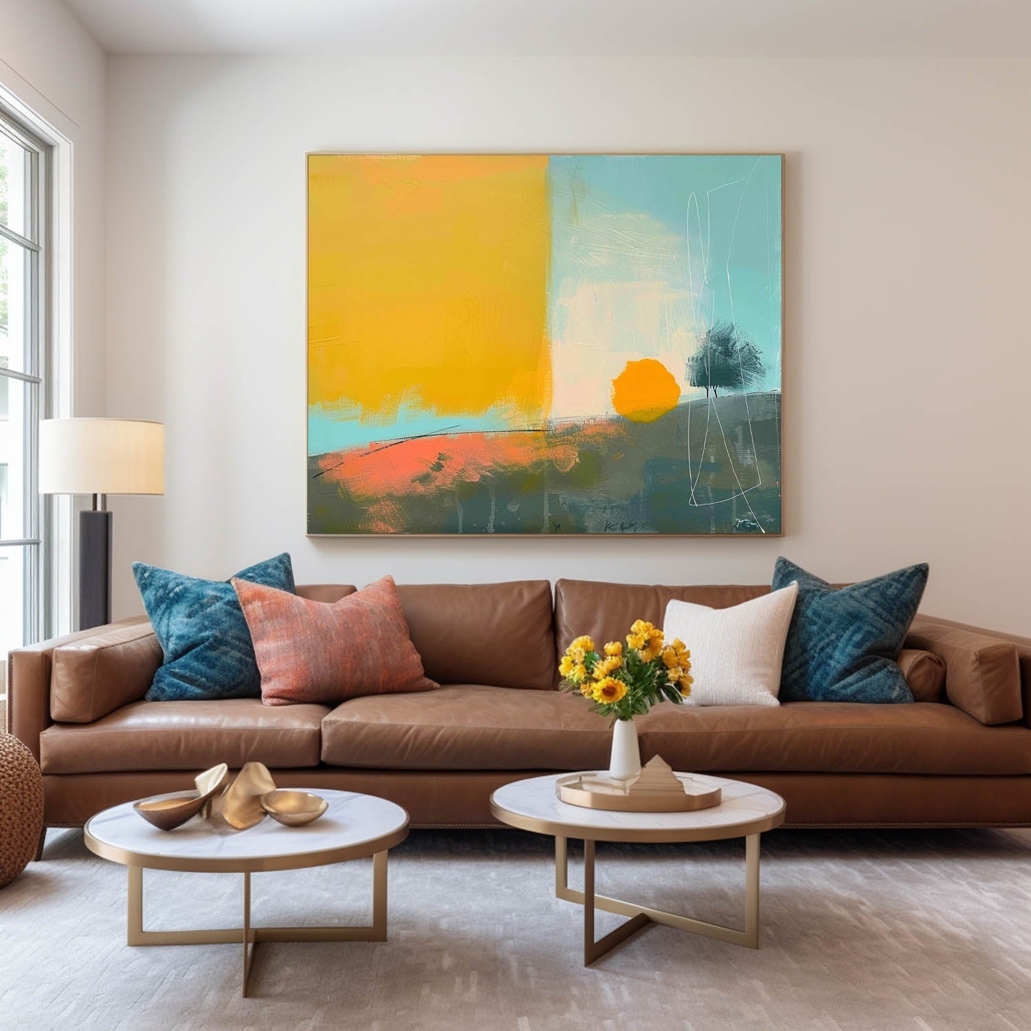 Wall Art Abstract Understated Landscape Pop