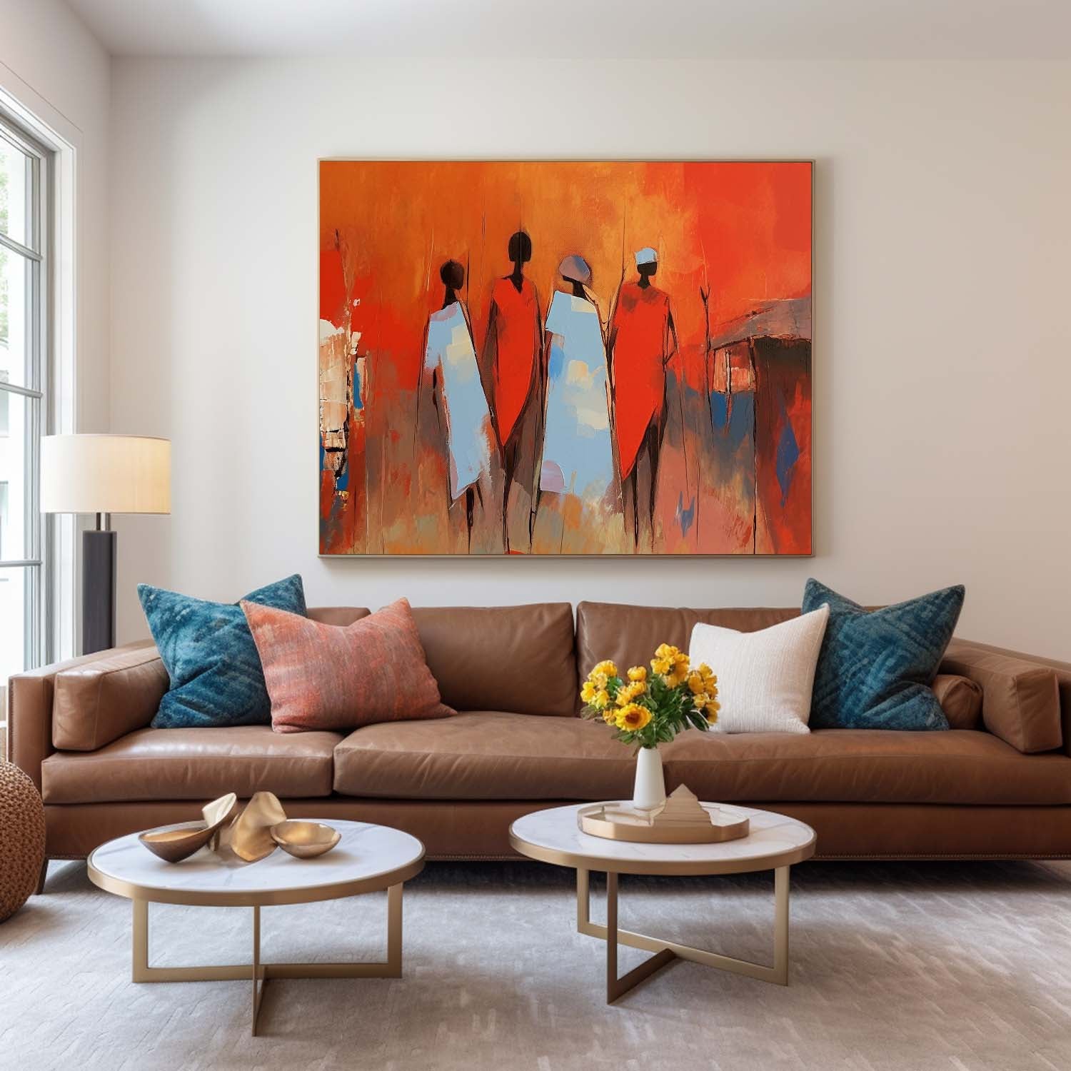 Wall Art Mixed People Serene Minimalist
