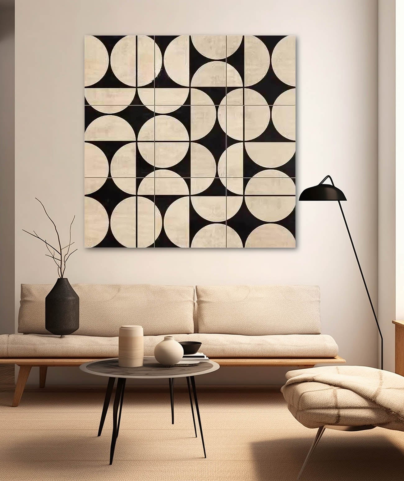 Wall Art Tile Pattern Minimalist Precise Elegant