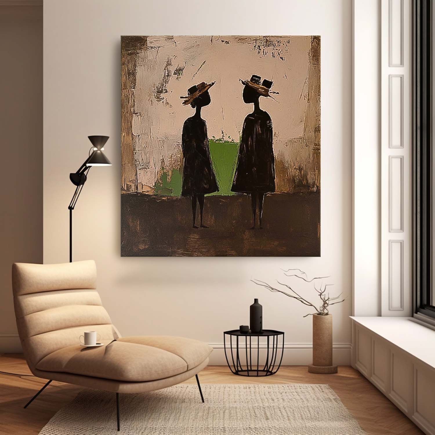 Wall Art Figure Silhouette Landscape Natural