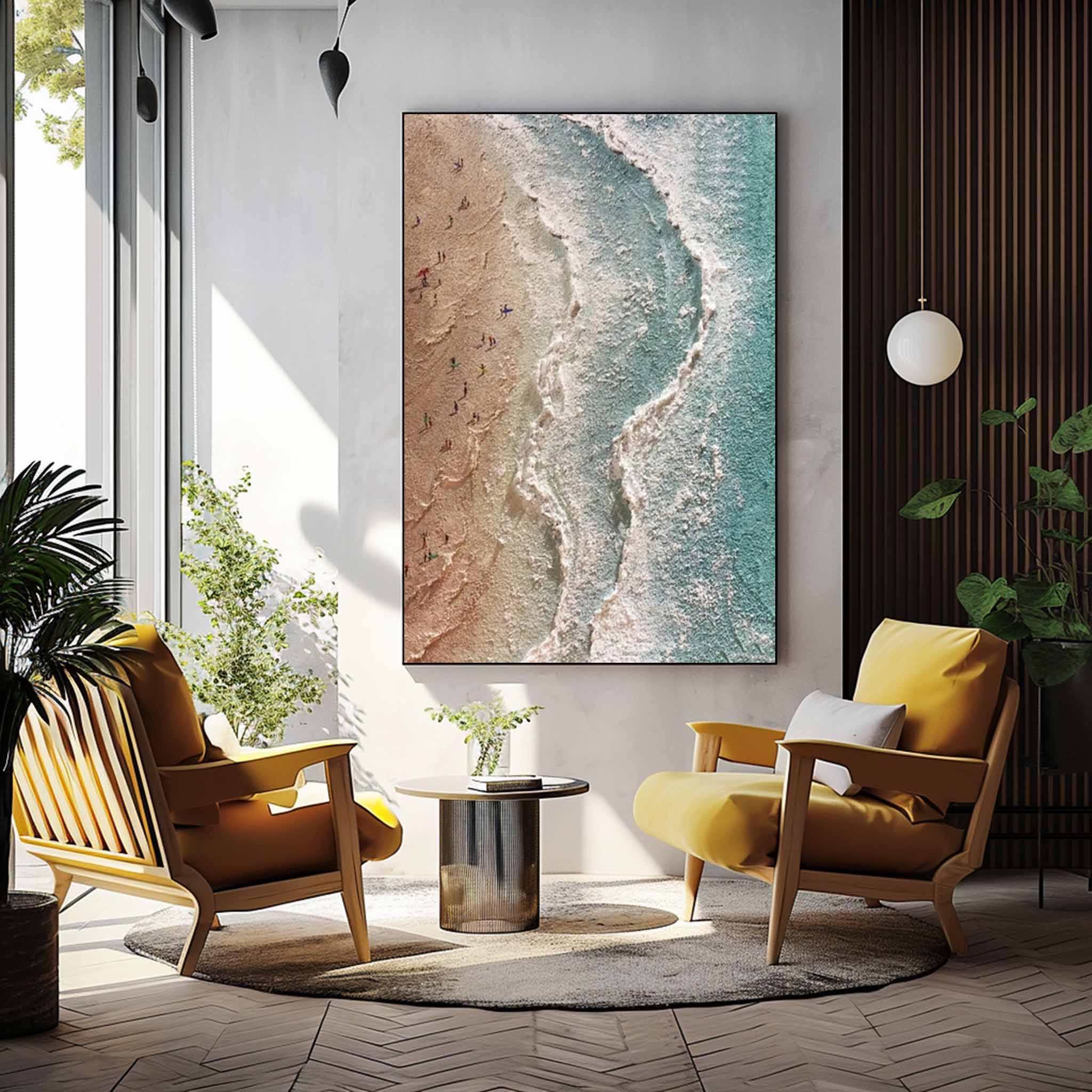 Wall Art Beach & Ocean Expressionist Wave