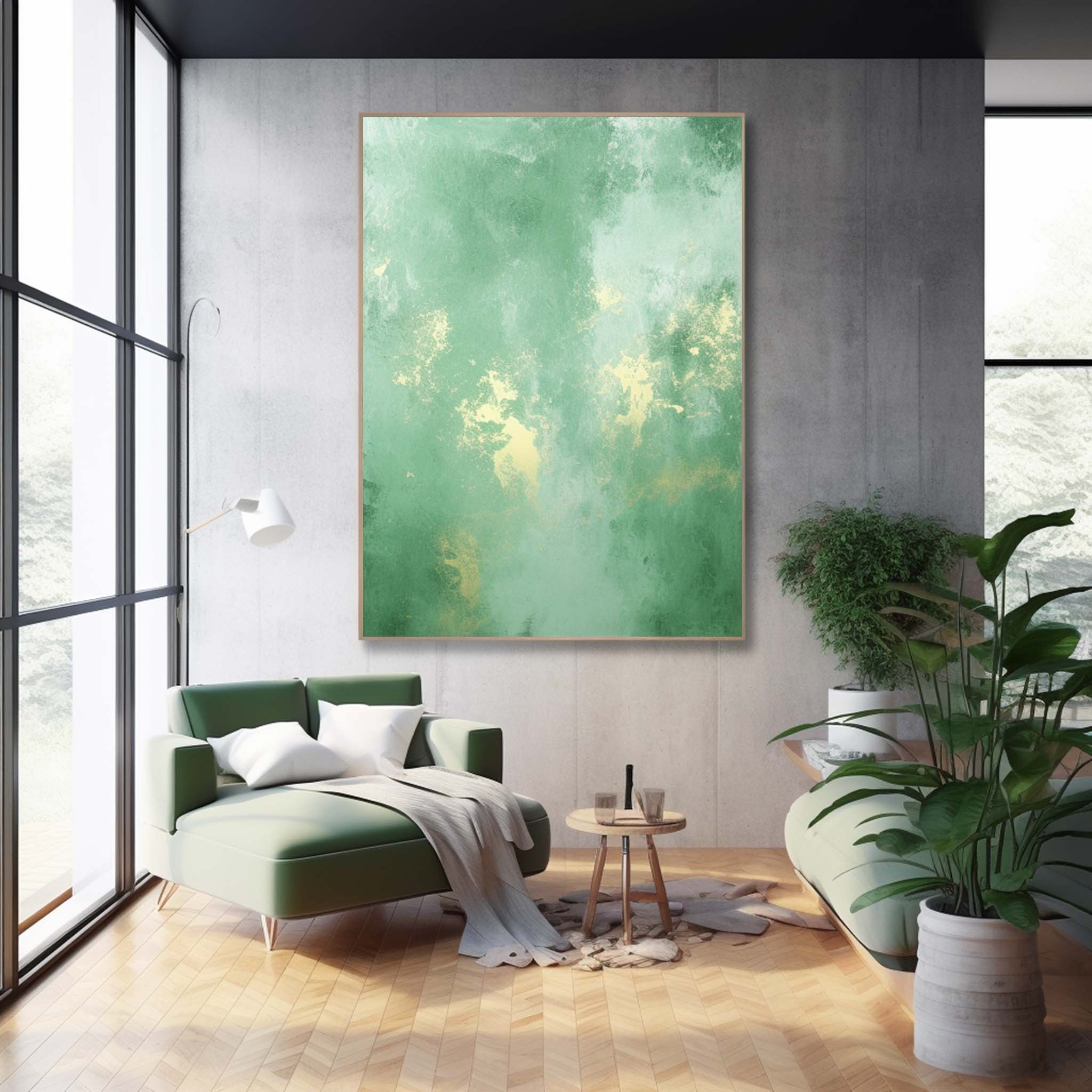 Wall Art Abstract Gradient Geometric Energetic