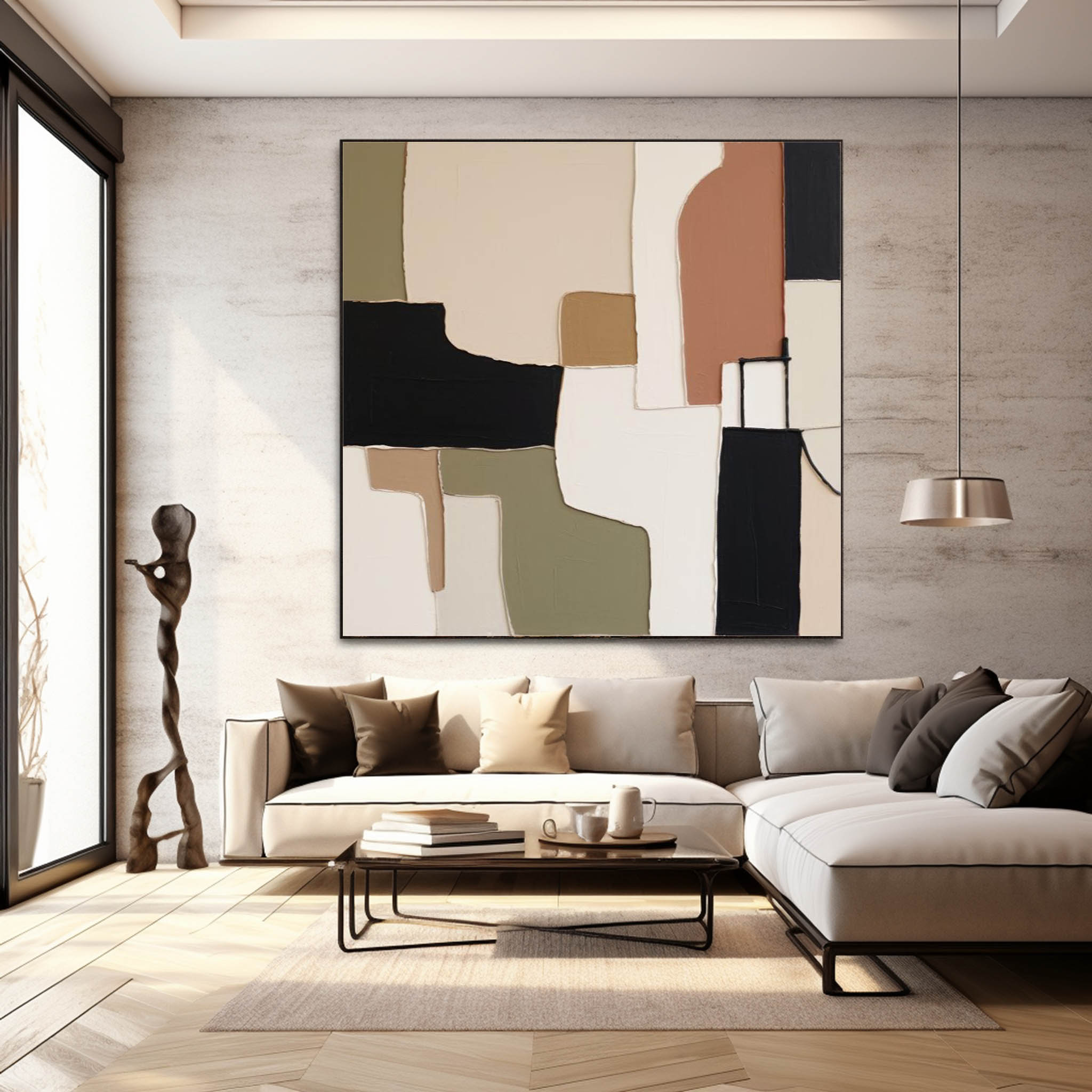 Wall Art Abstract Minimalist Geometric