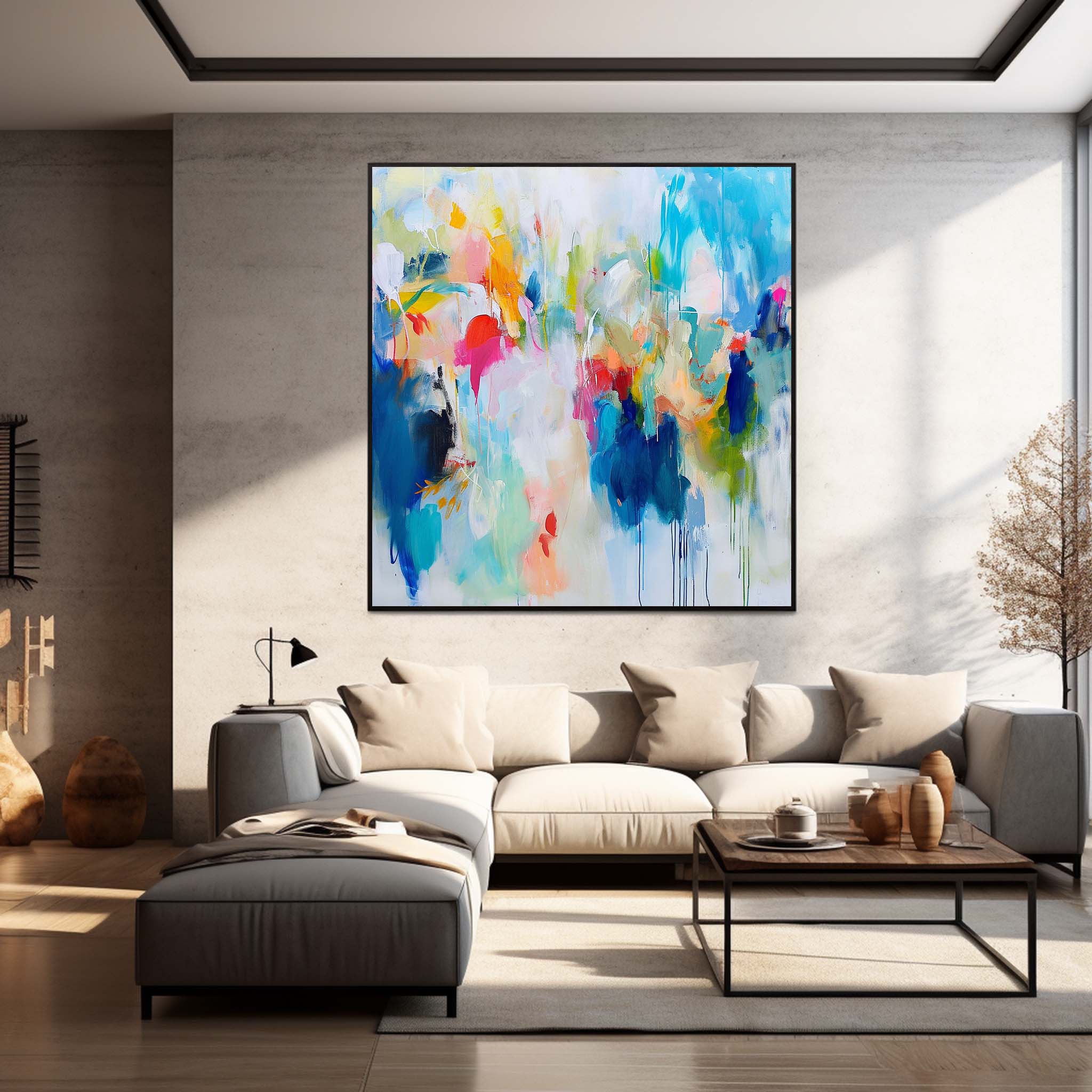 Wall Art Abstract Expressionist Fluid