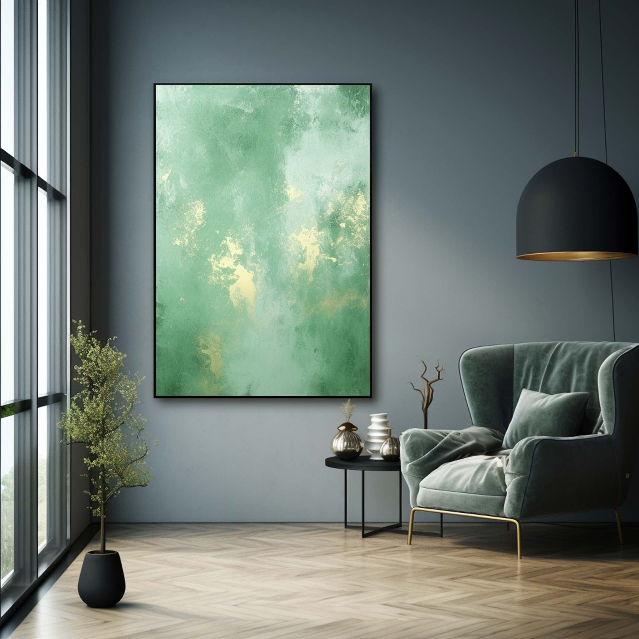Wall Art Abstract Gradient Geometric Energetic