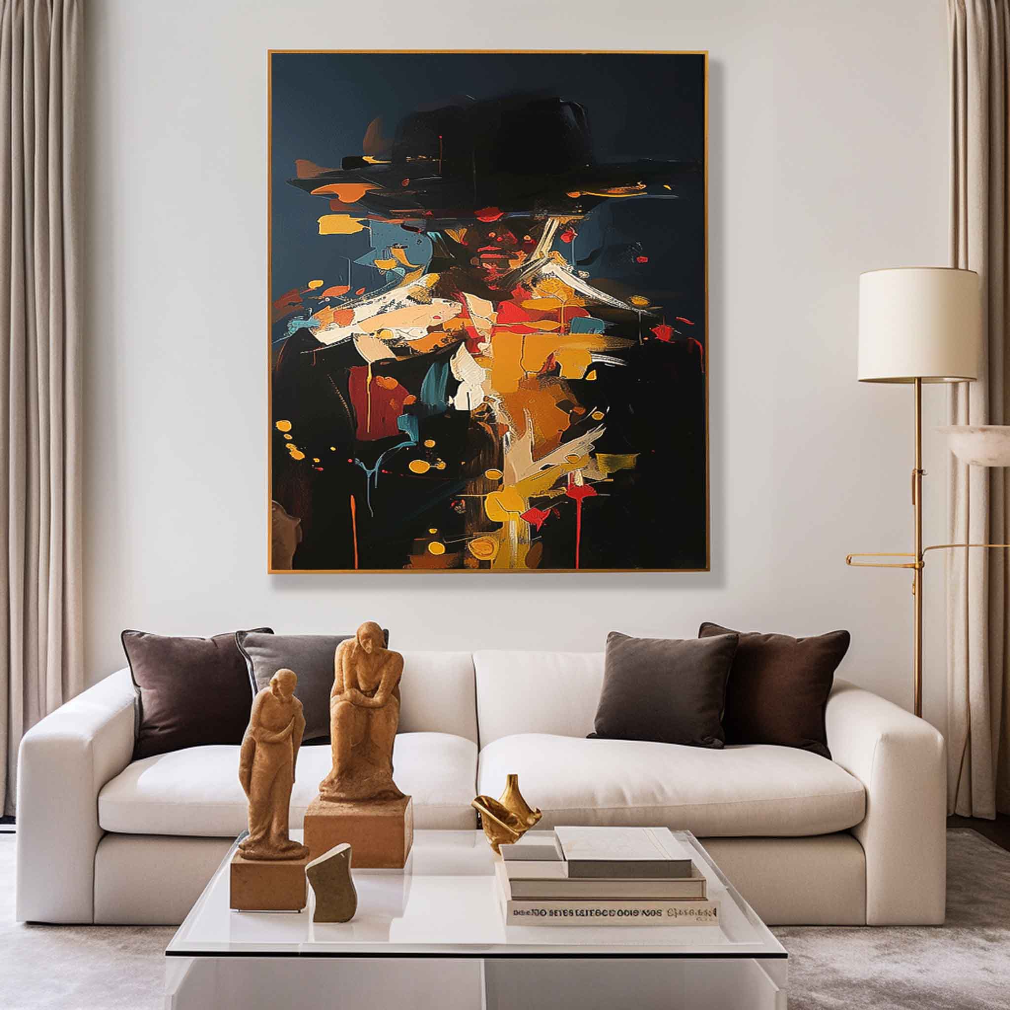 Wall Art People Painterly Fragmented Abstract