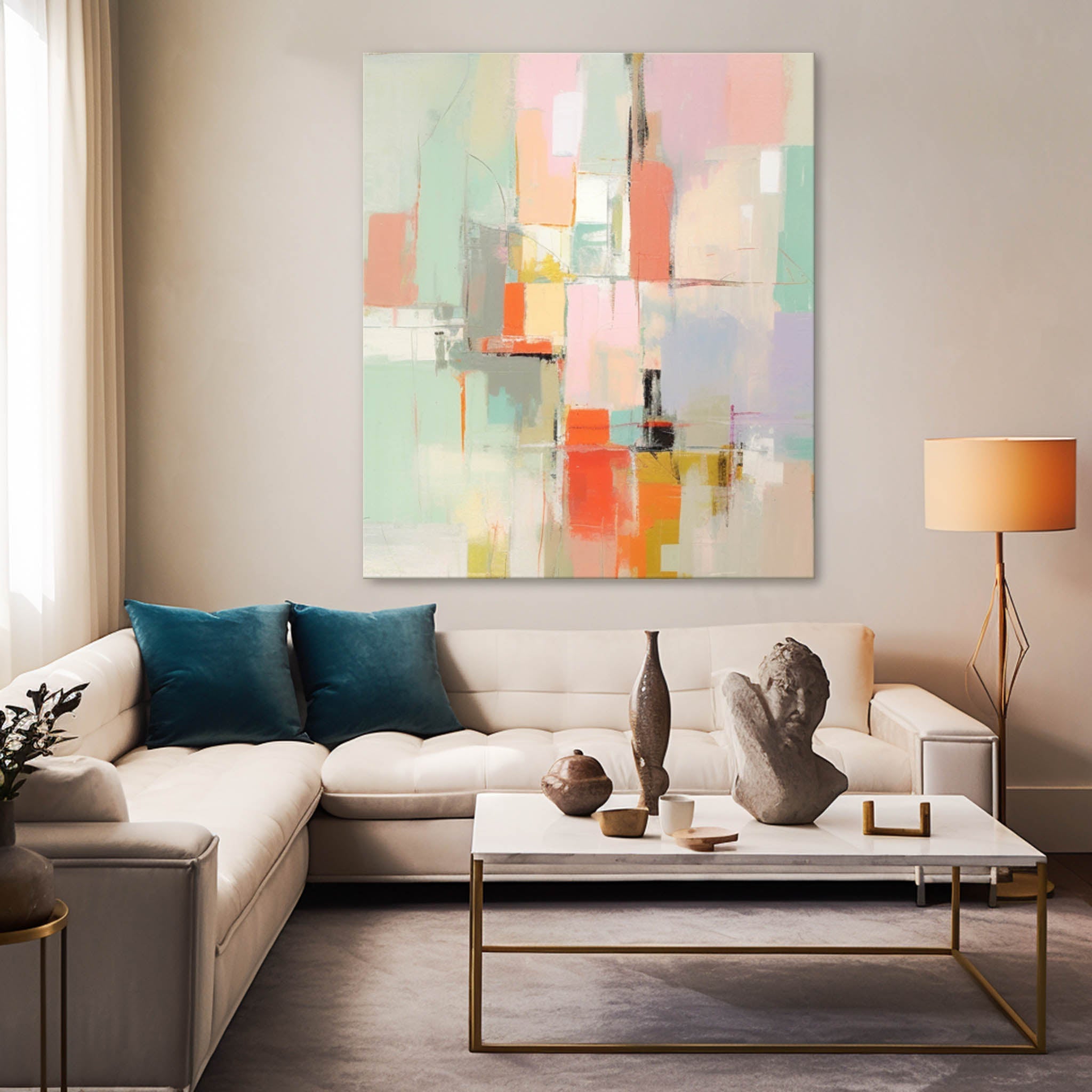 Wall Art Understated Elegant Abstract Geometric