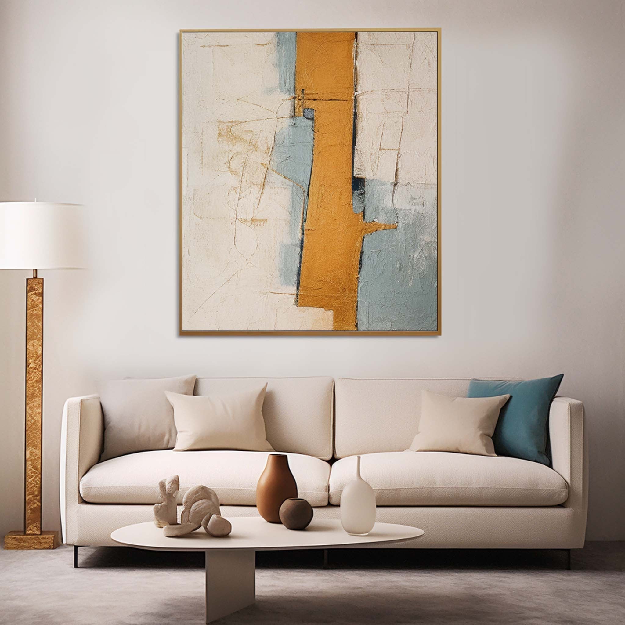 Wall Art Wabi-Sabi Block Abstract Minimalist