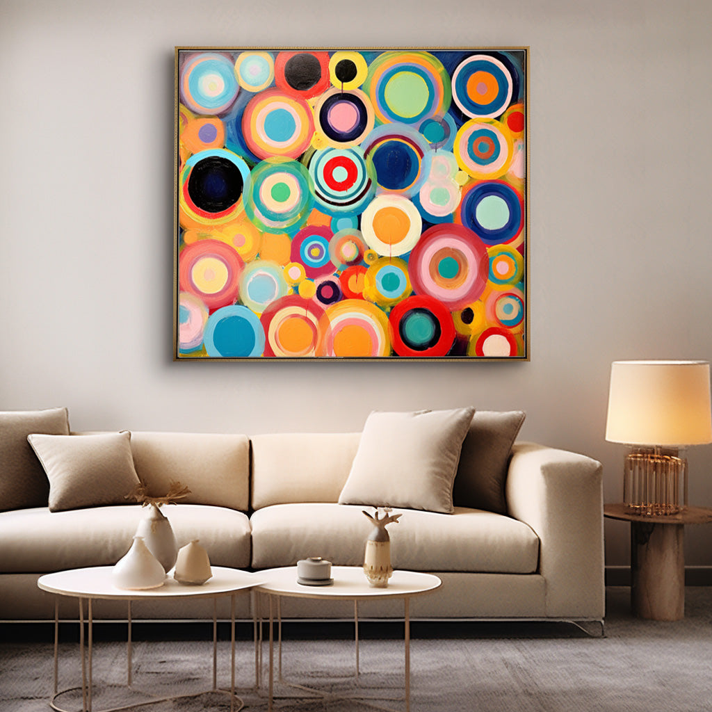 Wall Art Concentric Abstract Energetic Pop