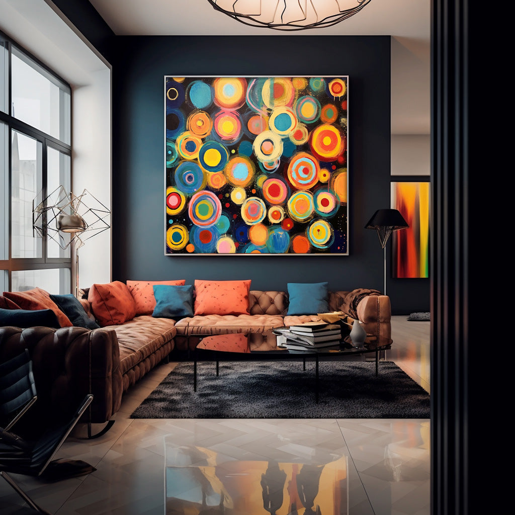 Wall Art Vibrant Abstract Vibrant Multicolor