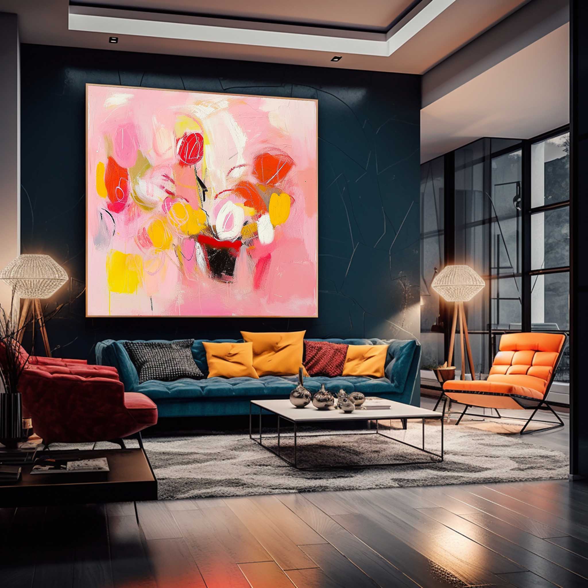 Abstract Canvas Art AB382 - Neutralighting
