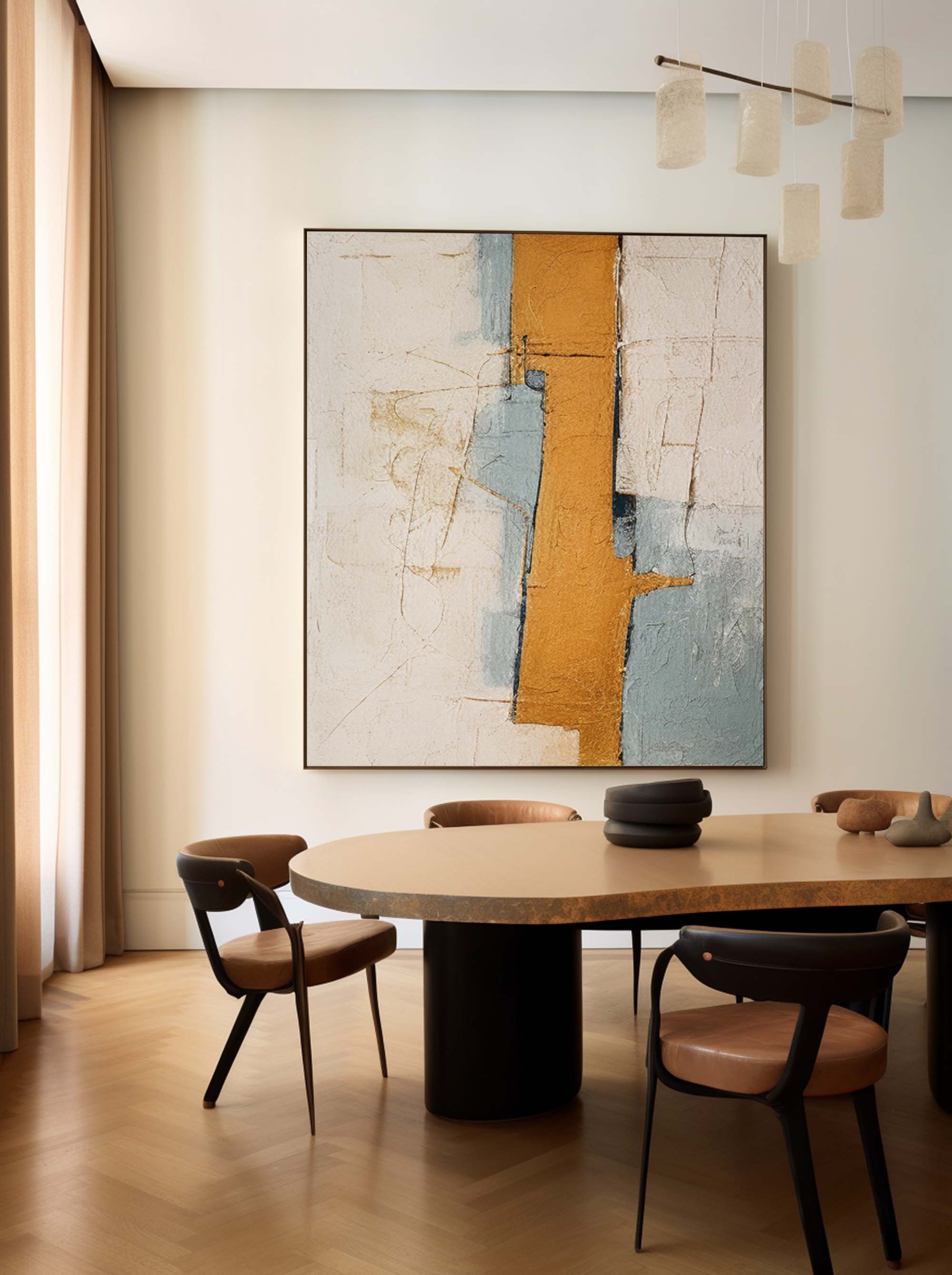 Wall Art Wabi-Sabi Block Abstract Minimalist
