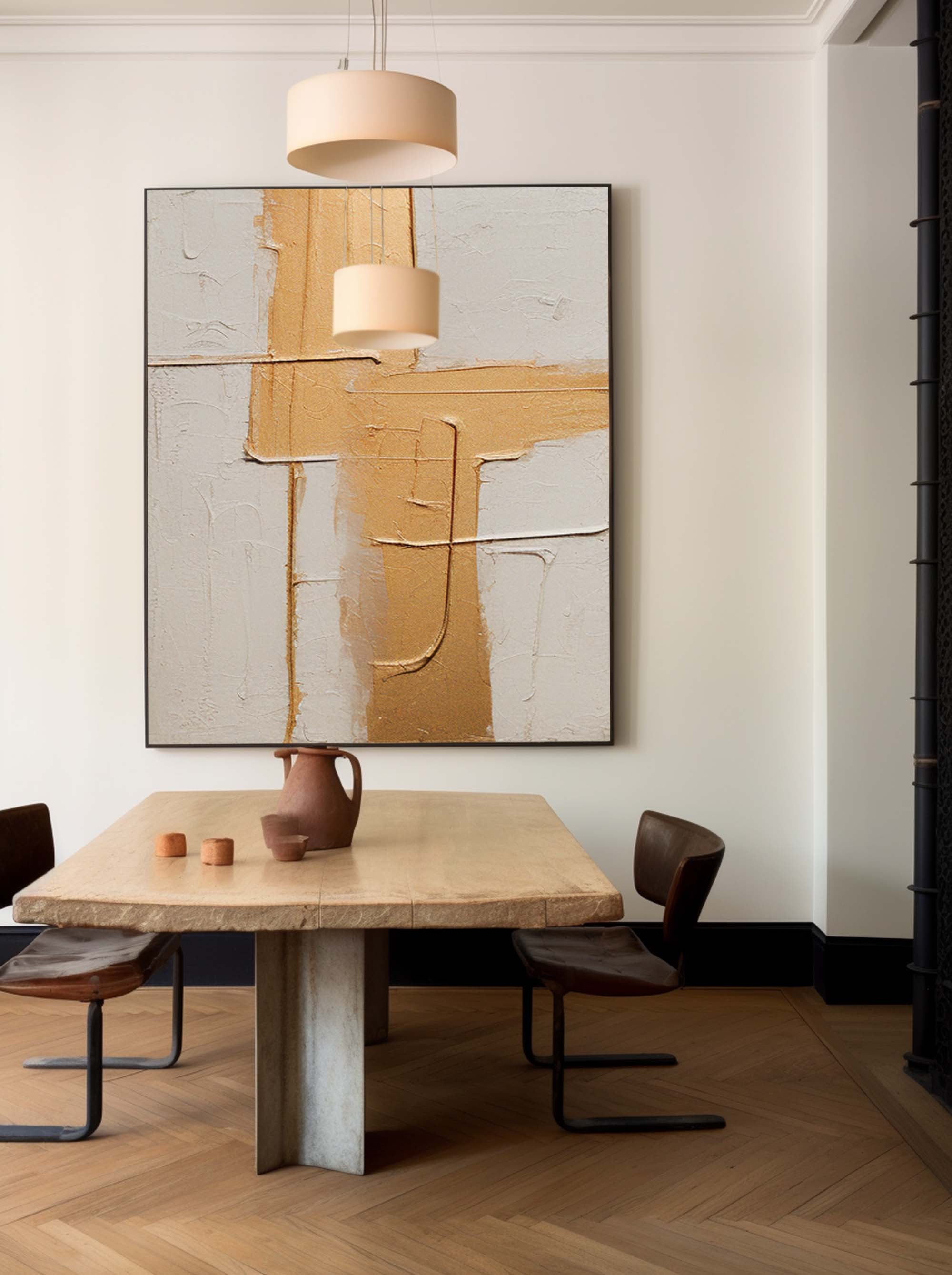 Wall Art Abstract Painterly Clean Minimalist