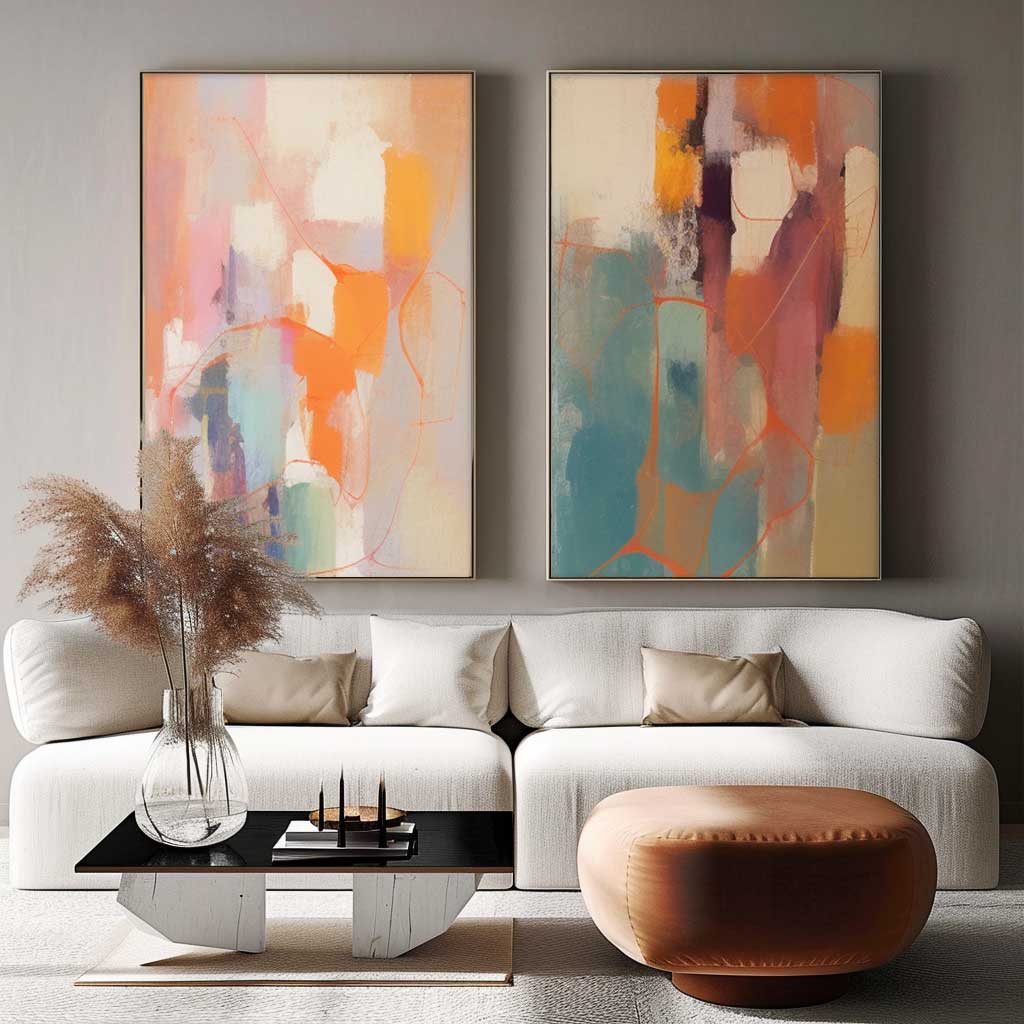 Wall Art Wabi-Sabi Natural Abstract Painterly