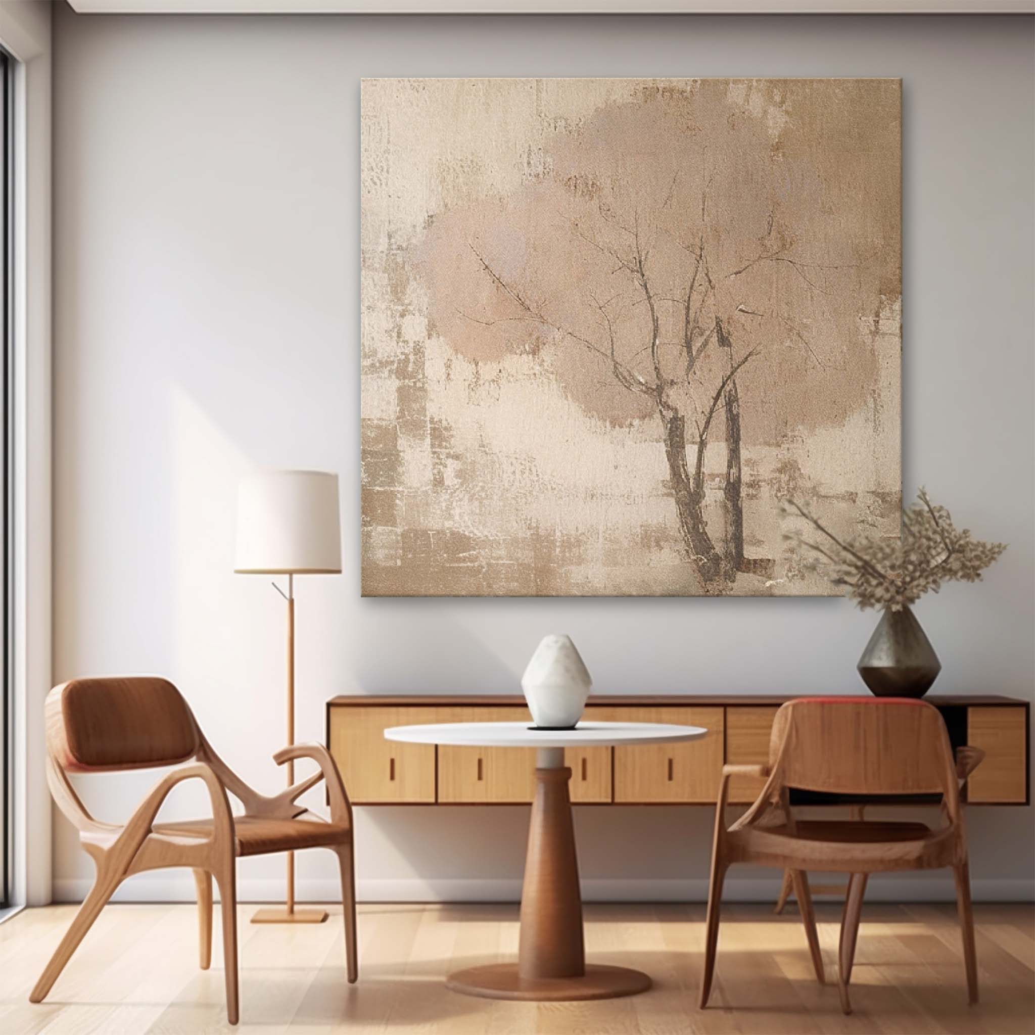 Wall Art Wabi-Sabi Minimalist Tree Abstract