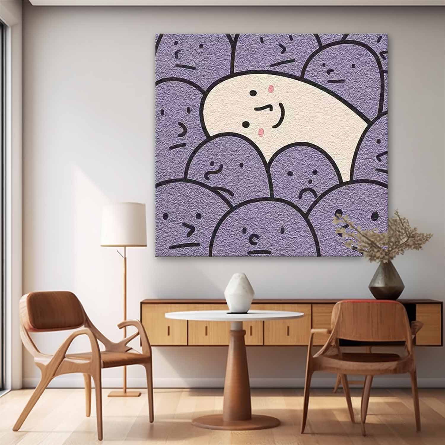 Wall Art Minimalist Energetic Painterly Vibrant