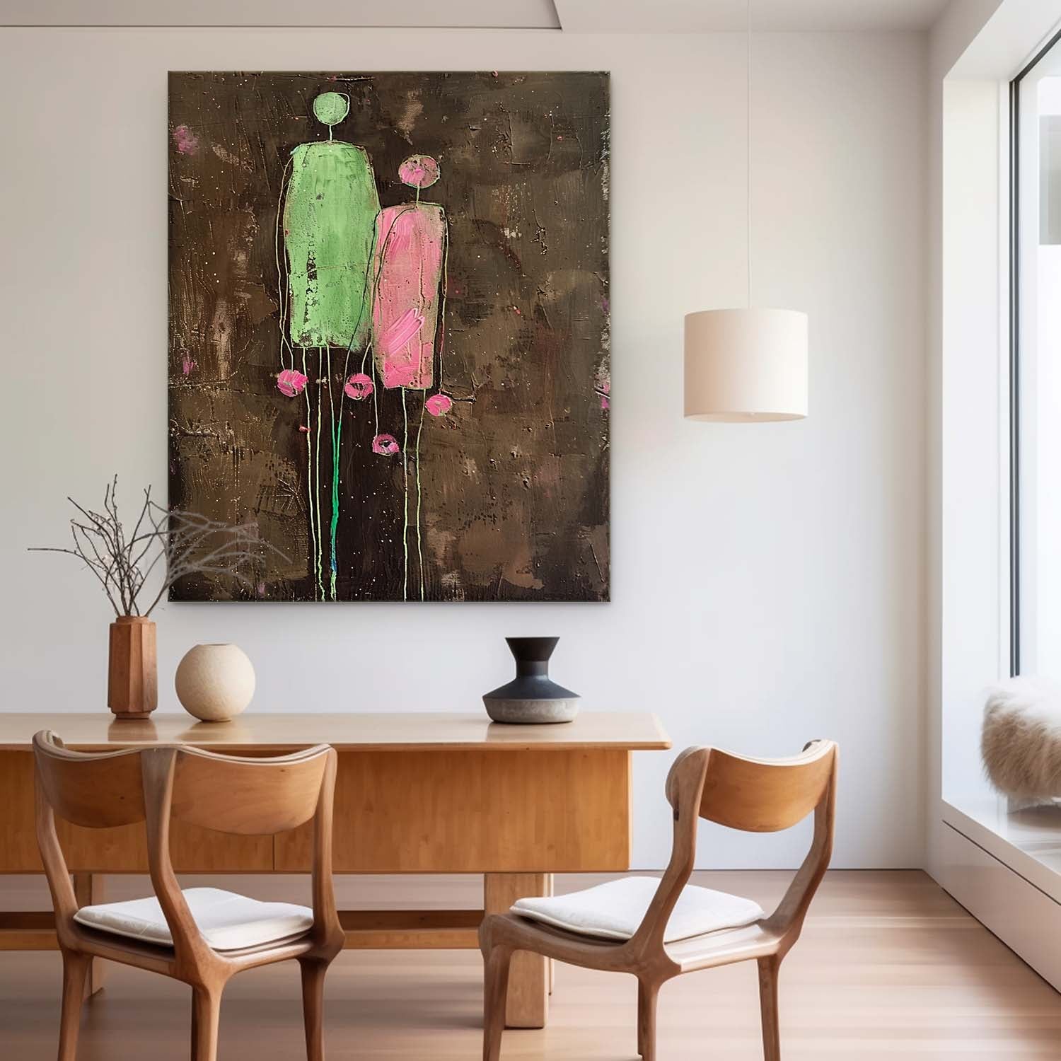 Wall Art People Moody Expressionist Abstract