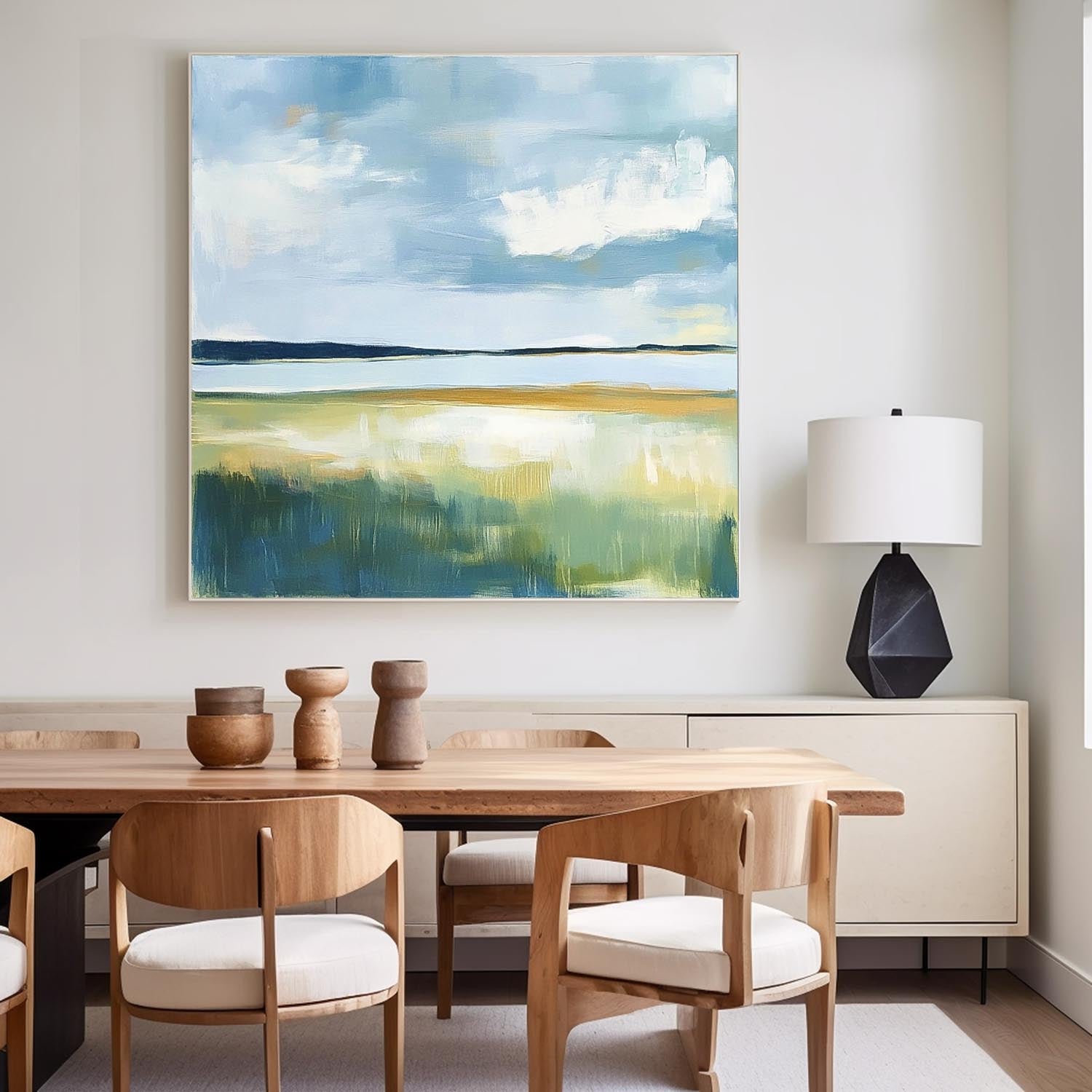 Wall Art Landscape Flowing Dynamic Brushstroke