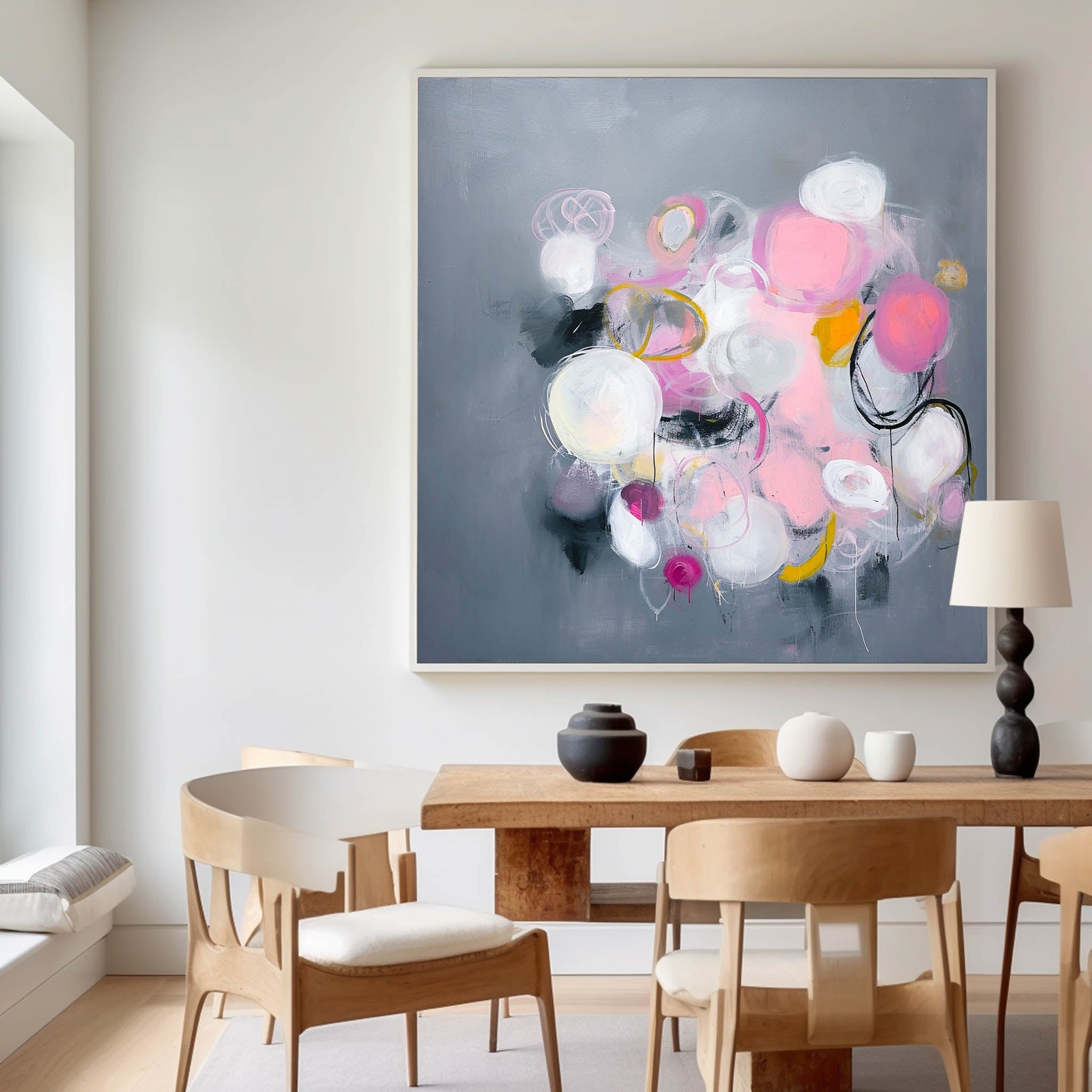 Abstract Canvas Art AB391 - Neutralighting