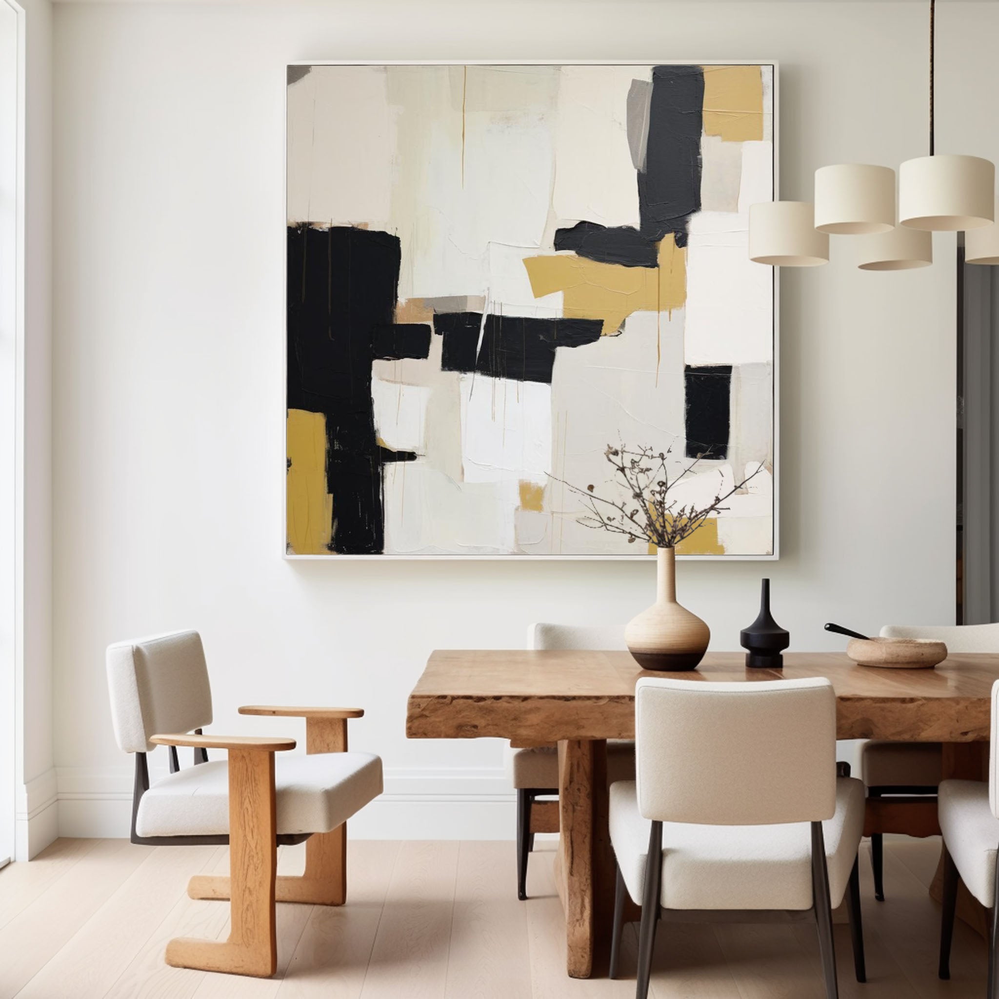Wall Art Layer Abstract Geometric Modern
