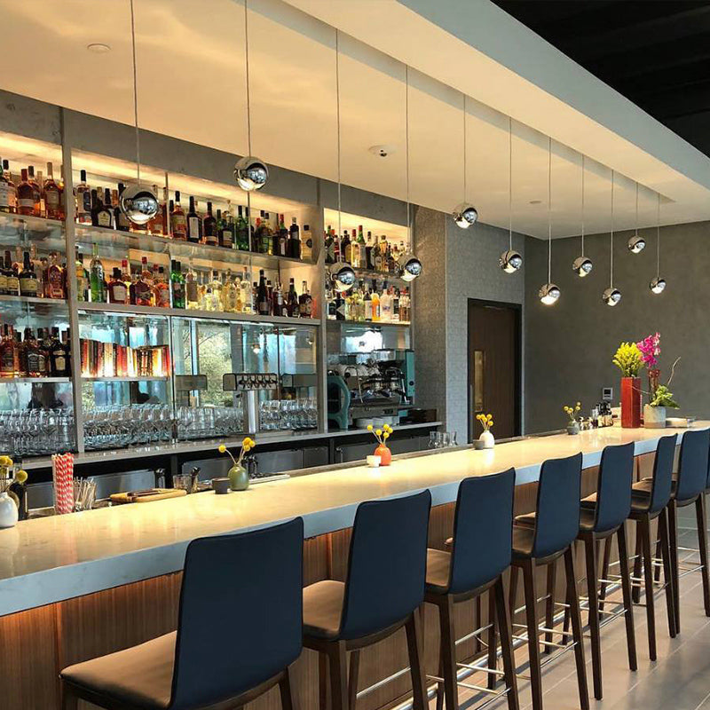 Valentina Modern Lustrous Golden Metal Ball Pendant Light - Neutralighting