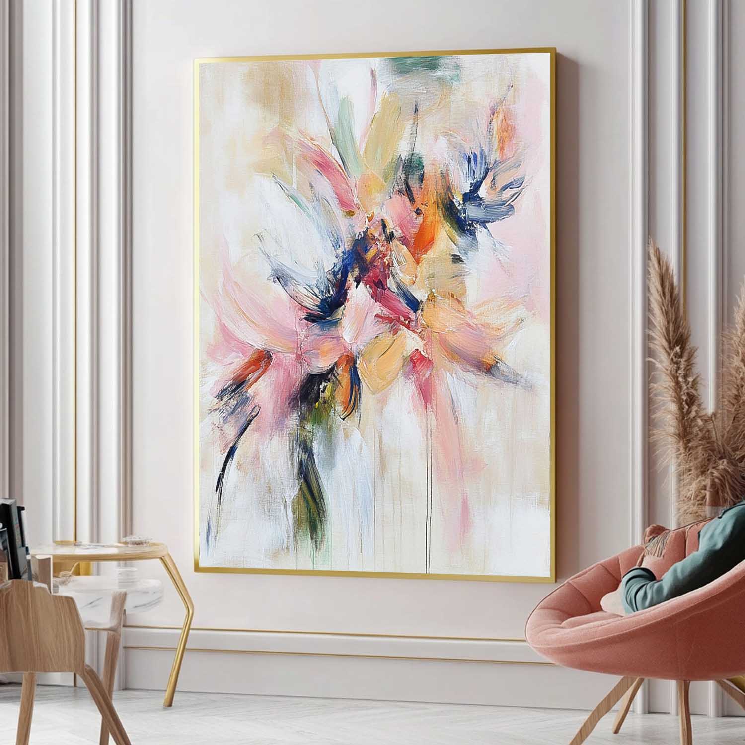 Wall Art Abstract Flowing Dynamic Cluster