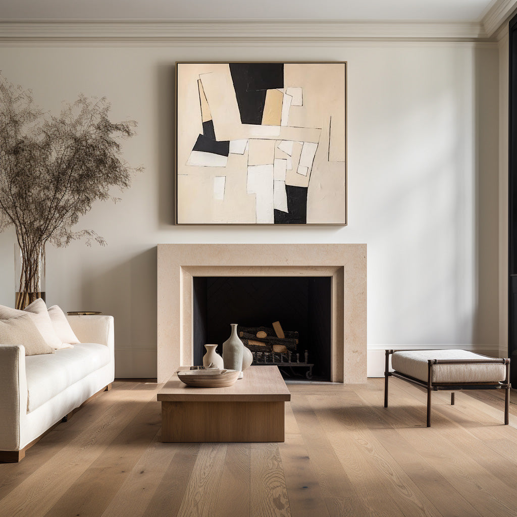 Wall Art Ivory Paper Mosaic