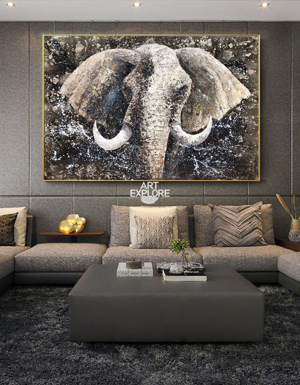 Majestic Elephant Wildlife Canvas Wall Art
