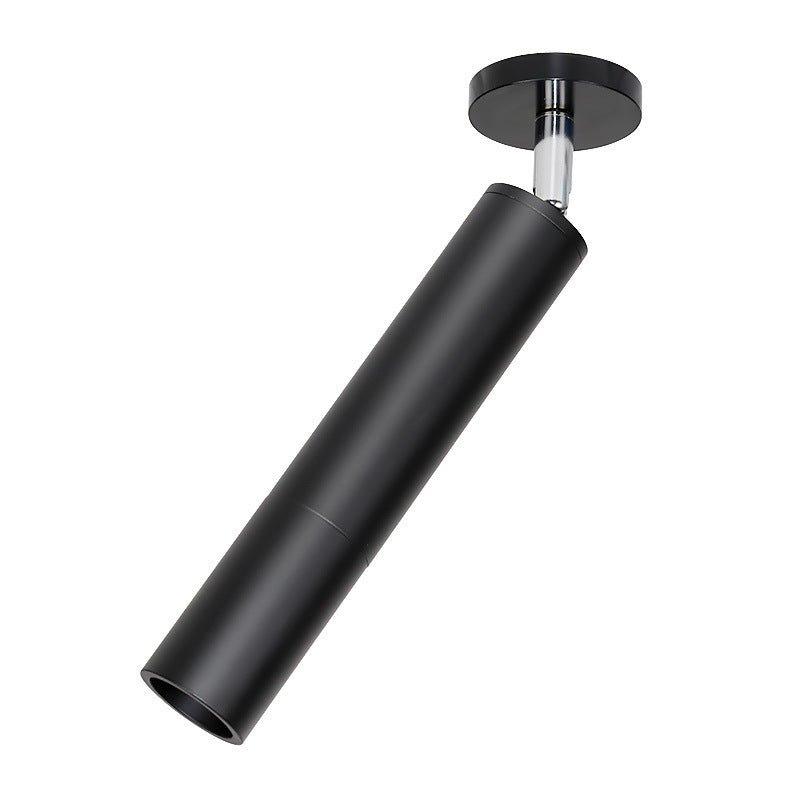 Aria Modern Long Tube Spotlight, Metal, Black/White - Neutralighting