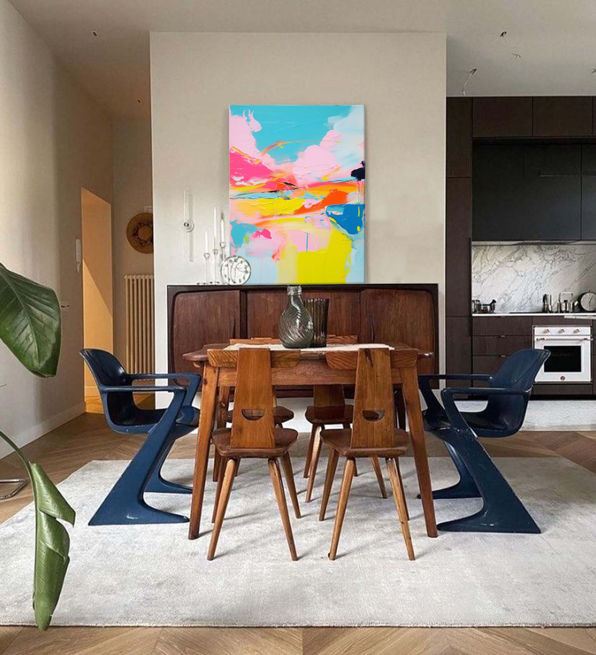 Wall Art Abstract Playful Energetic Pop
