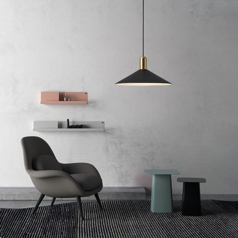 Aria Vintage Umbrella Monochrome Pendant Light