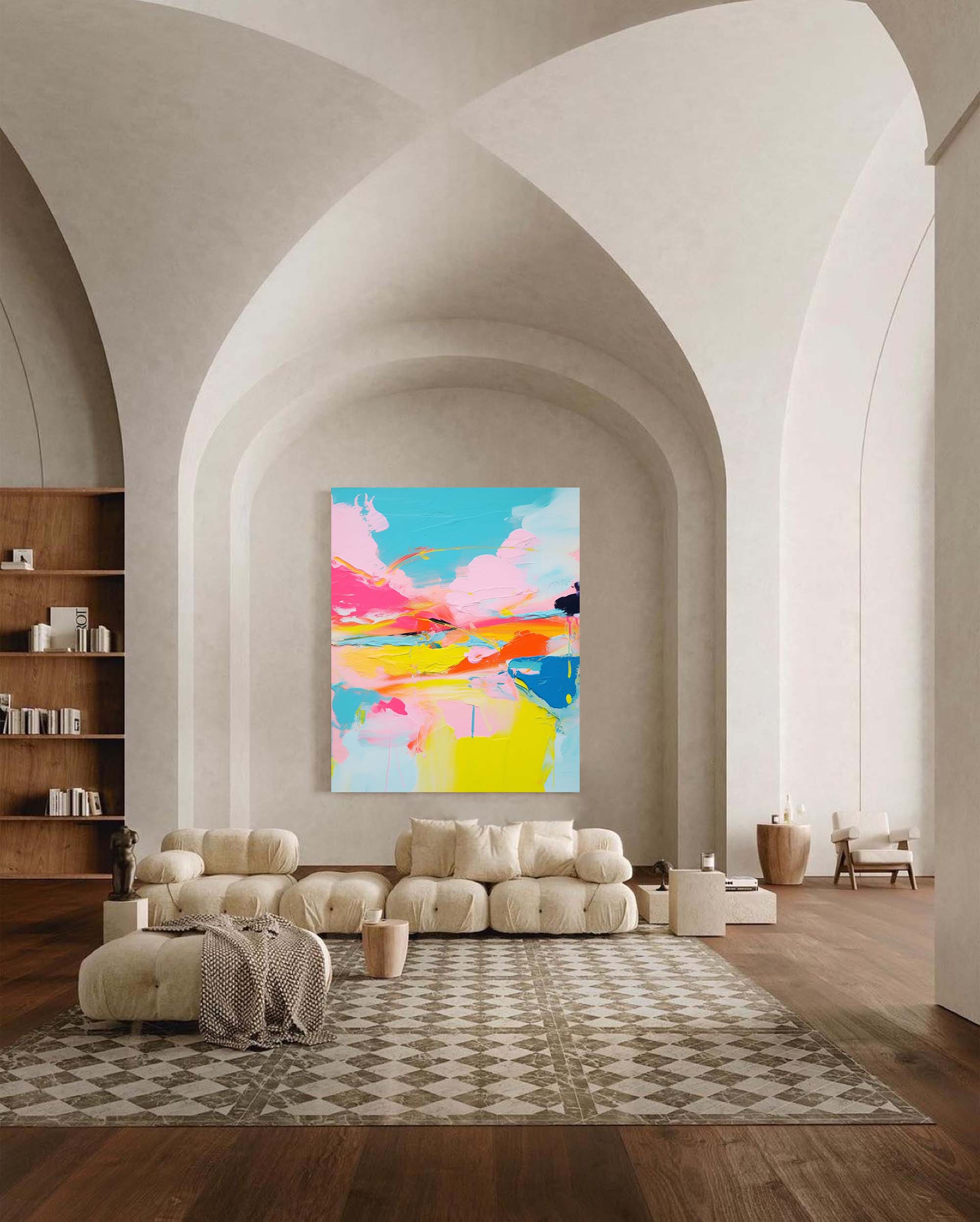 Wall Art Abstract Playful Energetic Pop