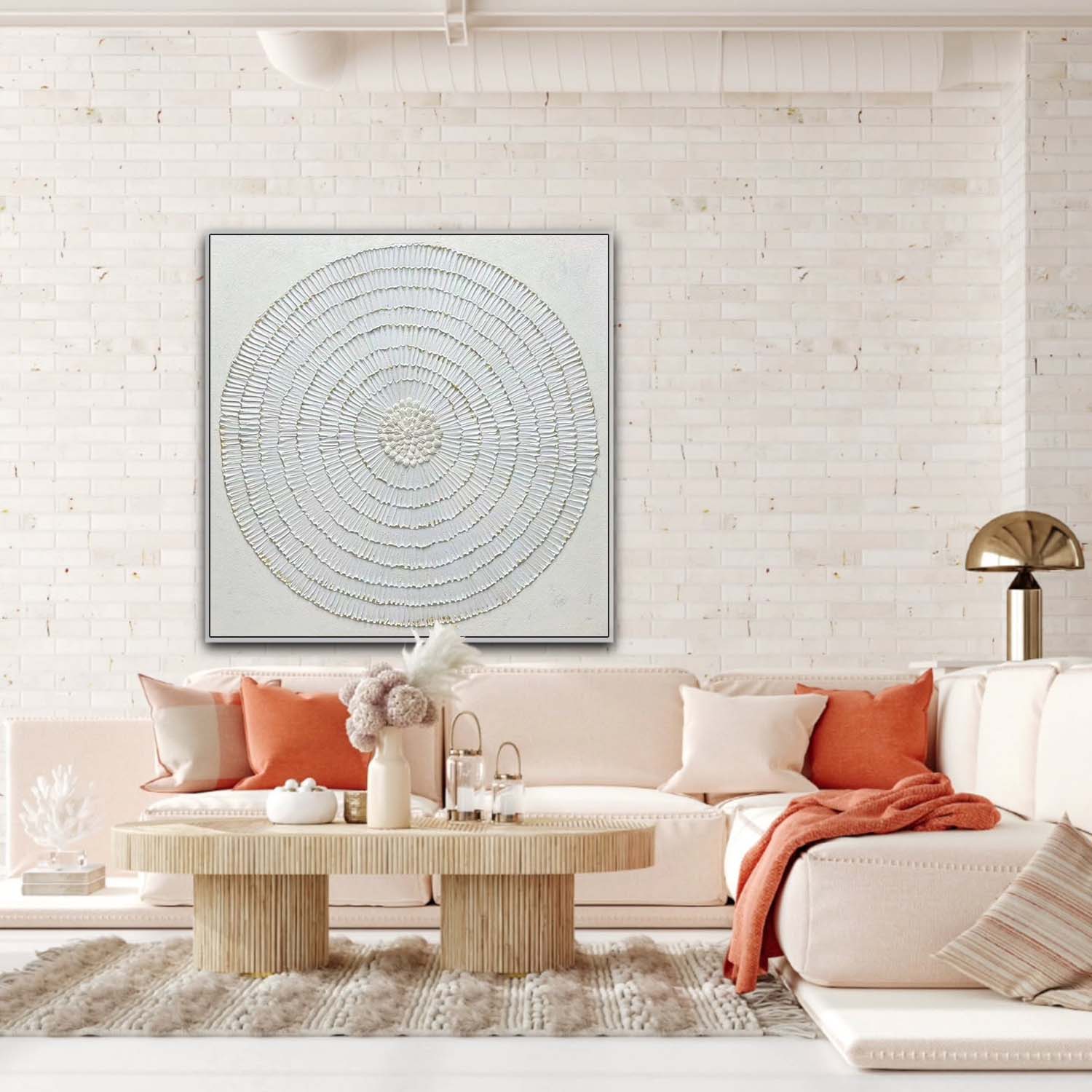 Plaster Art Texture Painting SG362 - Neutralighting