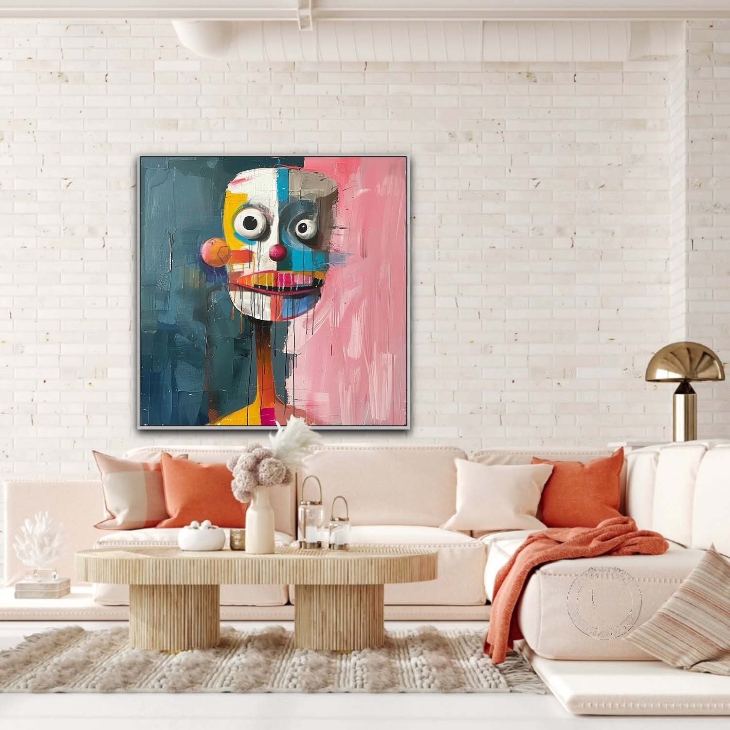 Wall Art Colorful Abstract Portrait