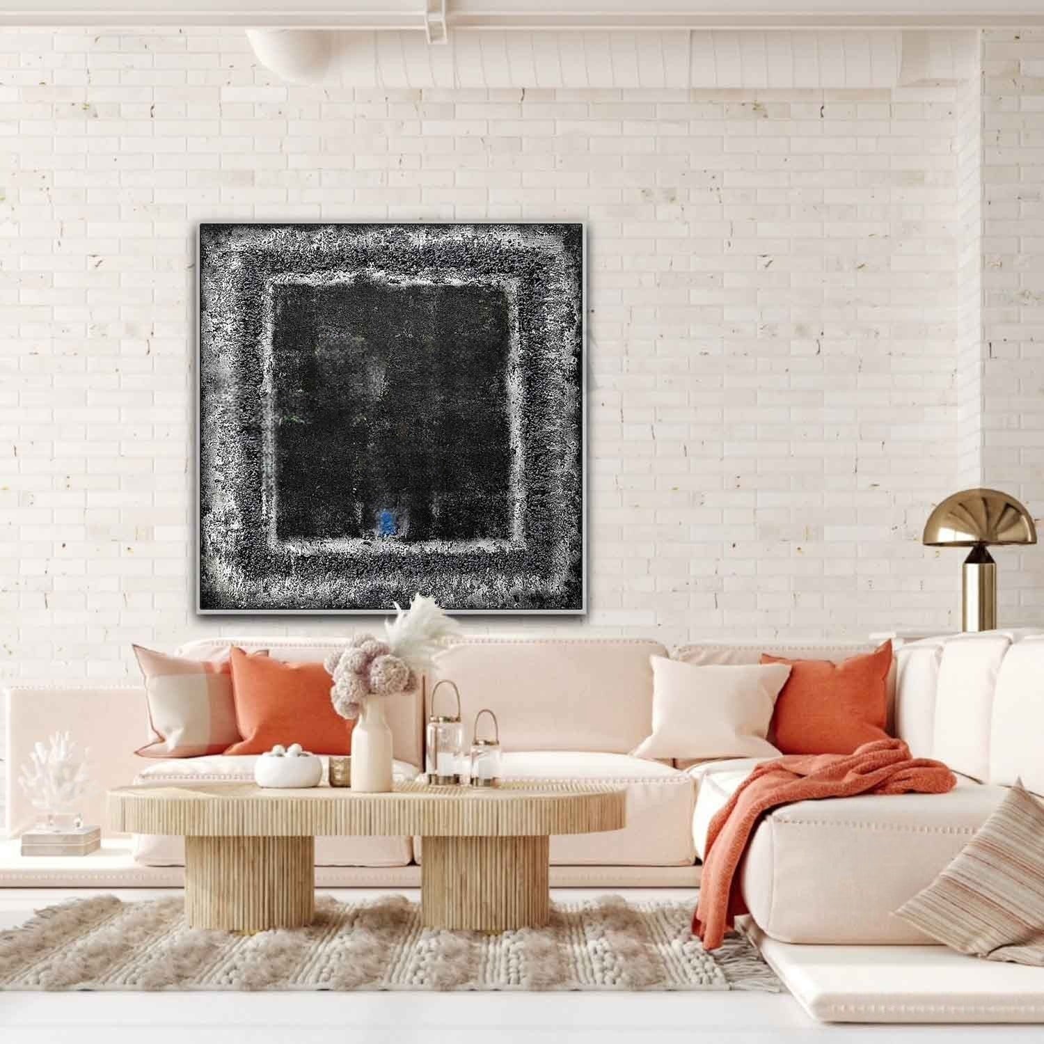Wall Art Dark Abstract Wabi-Sabi Canvas
