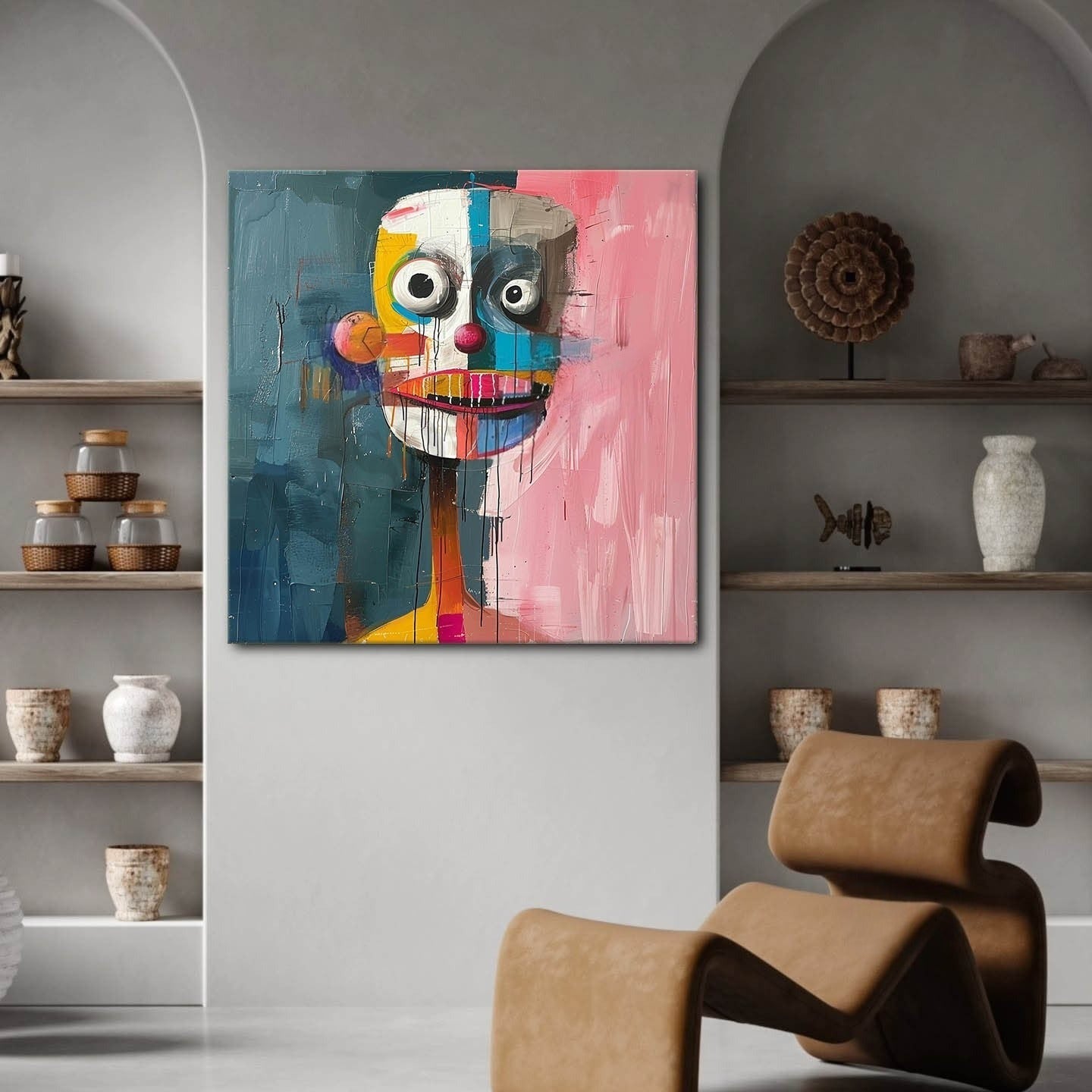Wall Art Colorful Abstract Portrait