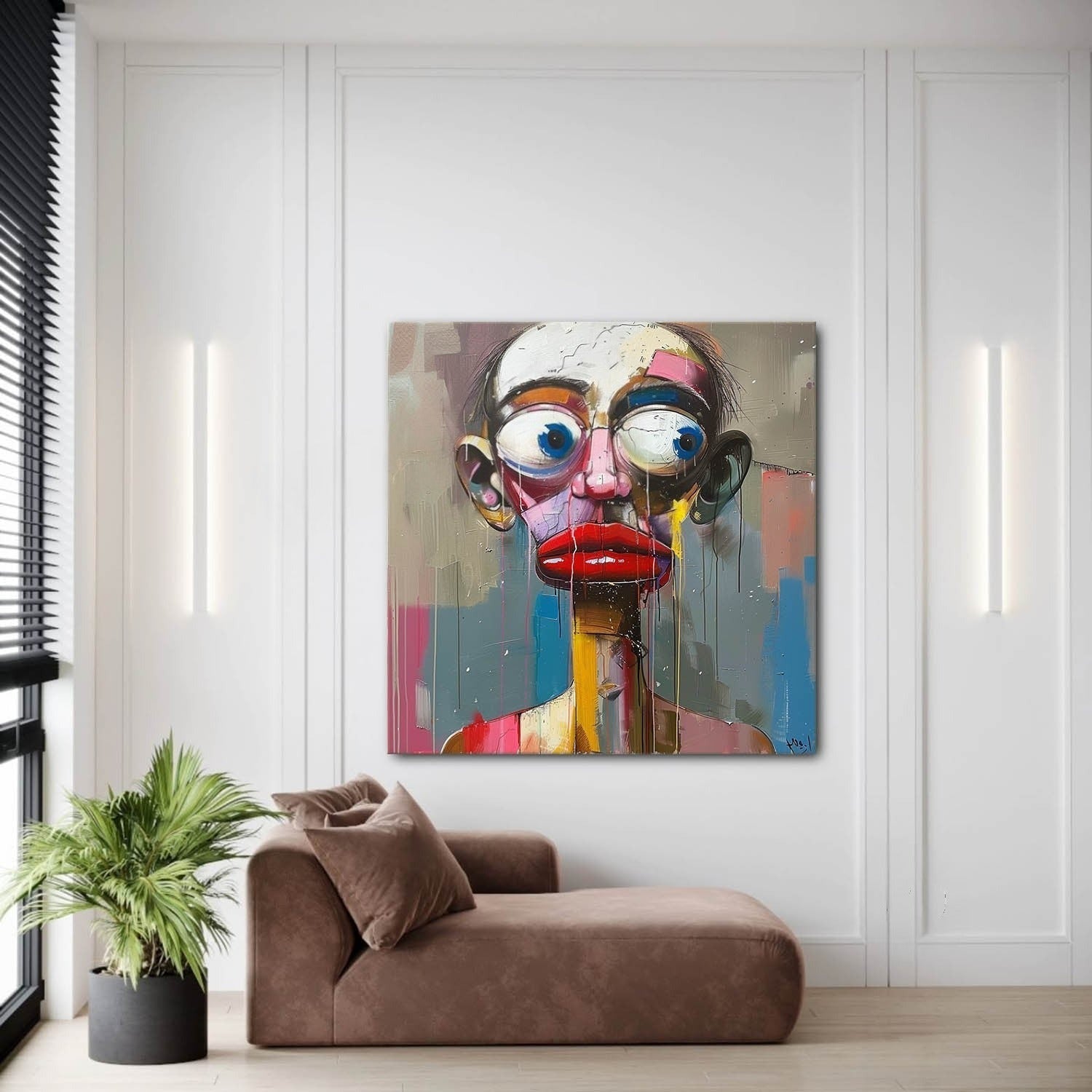 Wall Art Square Abstract Expressionist