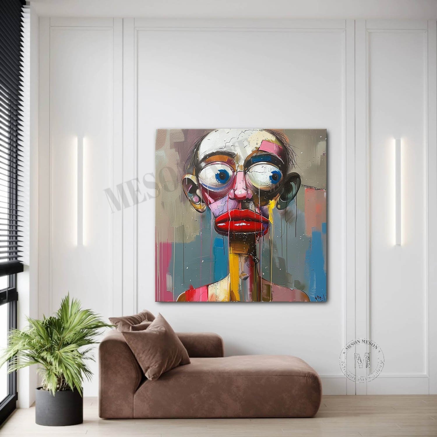 Wall Art Square Abstract Expressionist