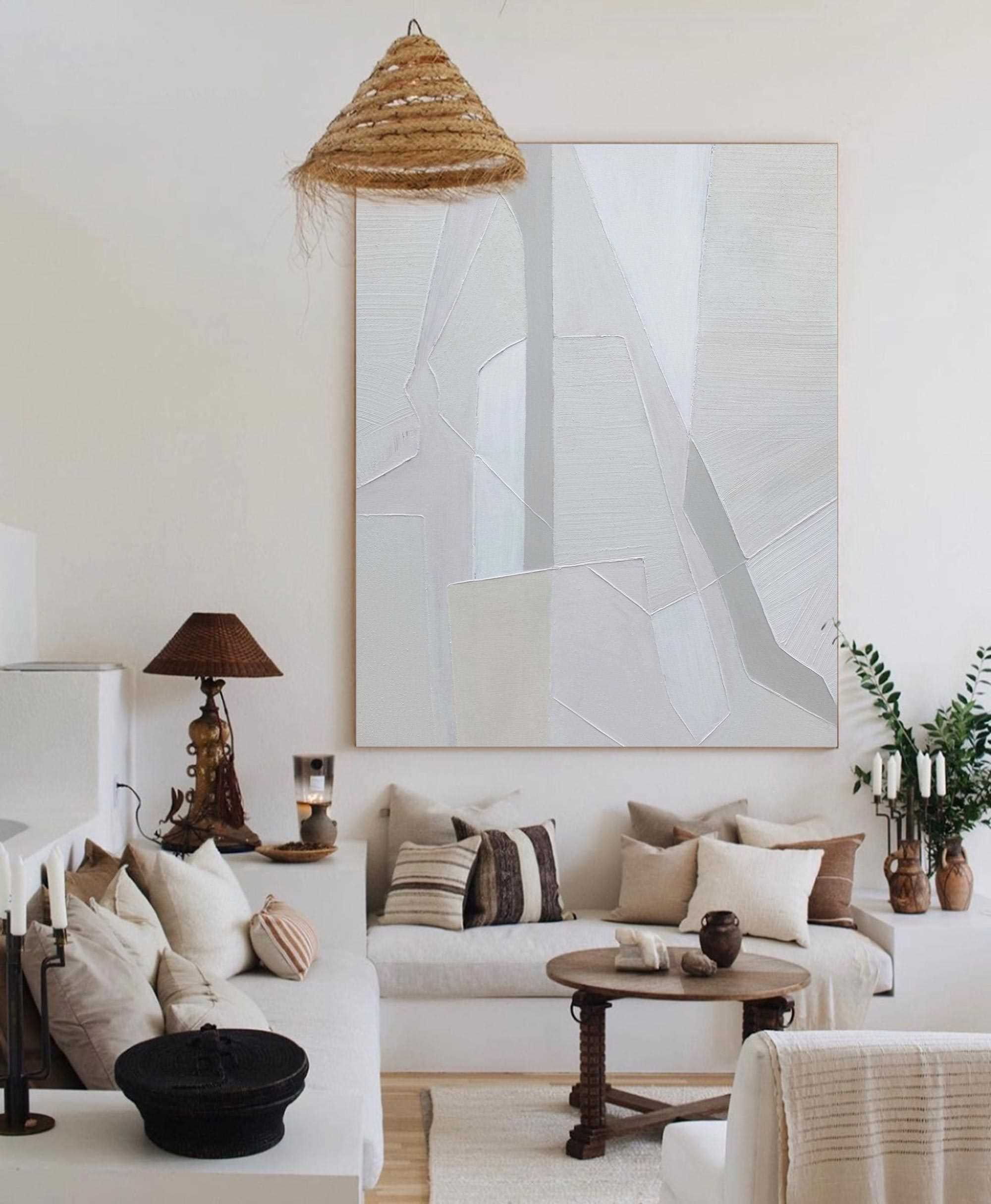 3D Neutral Abstract Painting ABAV222 - Neutralighting