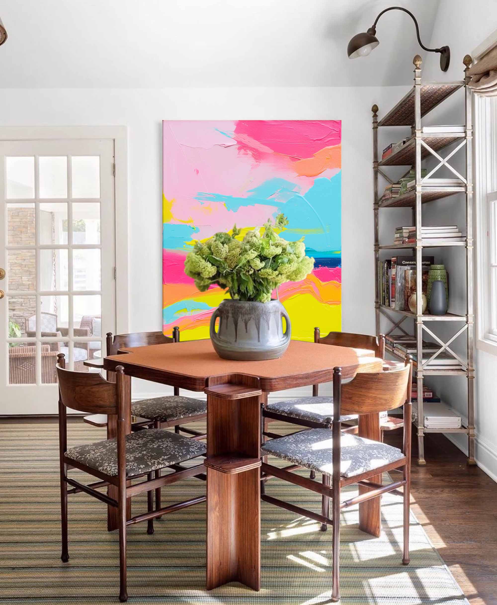 Wall Art Abstract Expressive Playful Vibrant