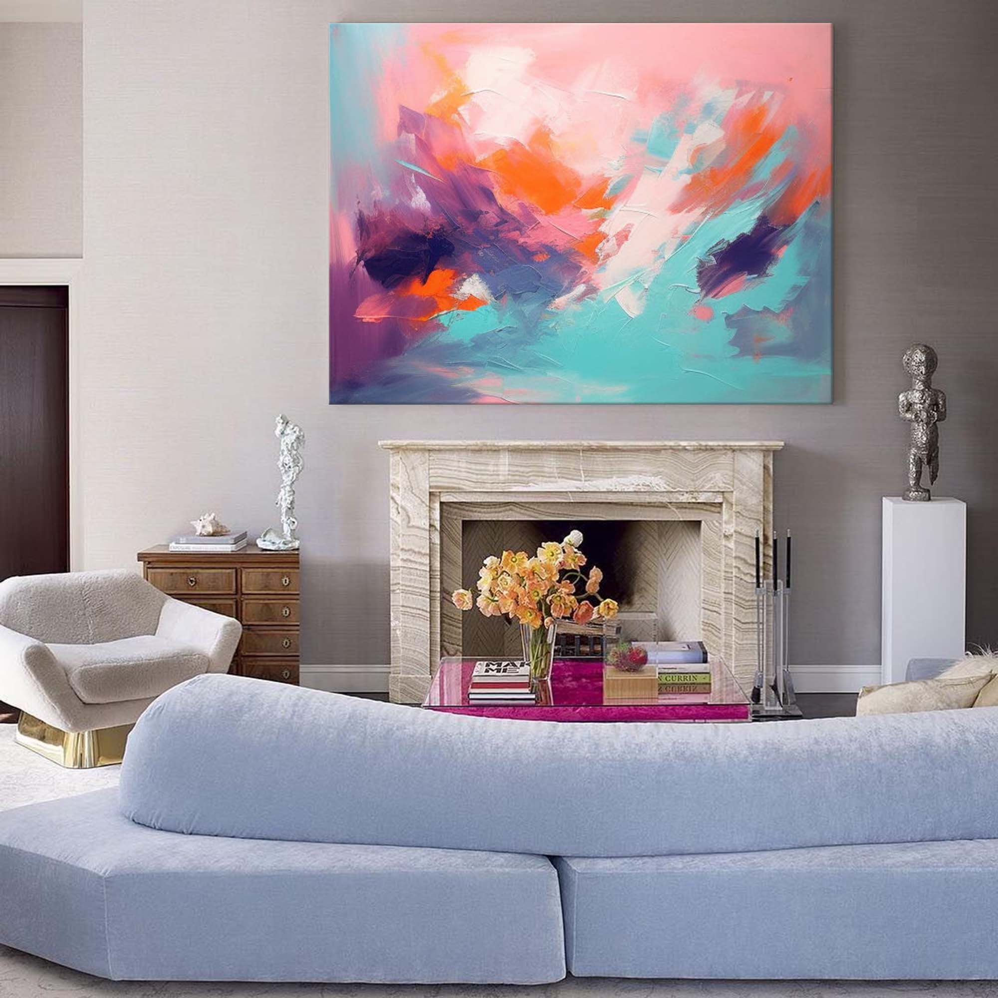 Wall Art Elegant Neutral Abstract