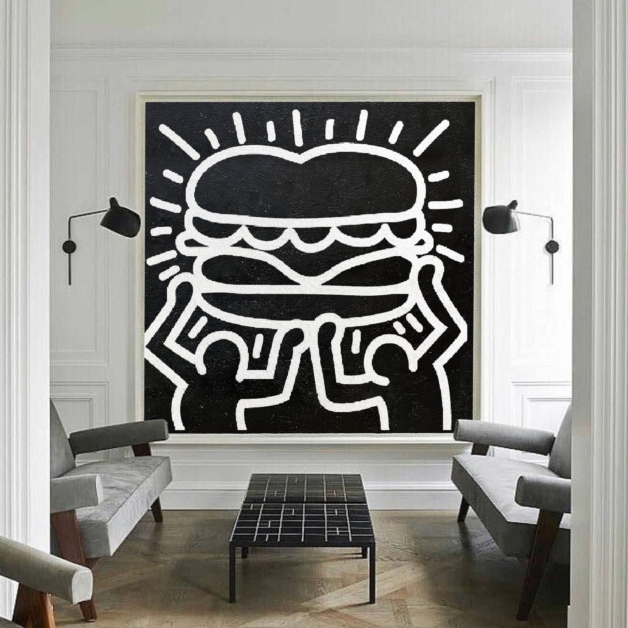 Keith Haring Style Painting KS013 - Neutralighting