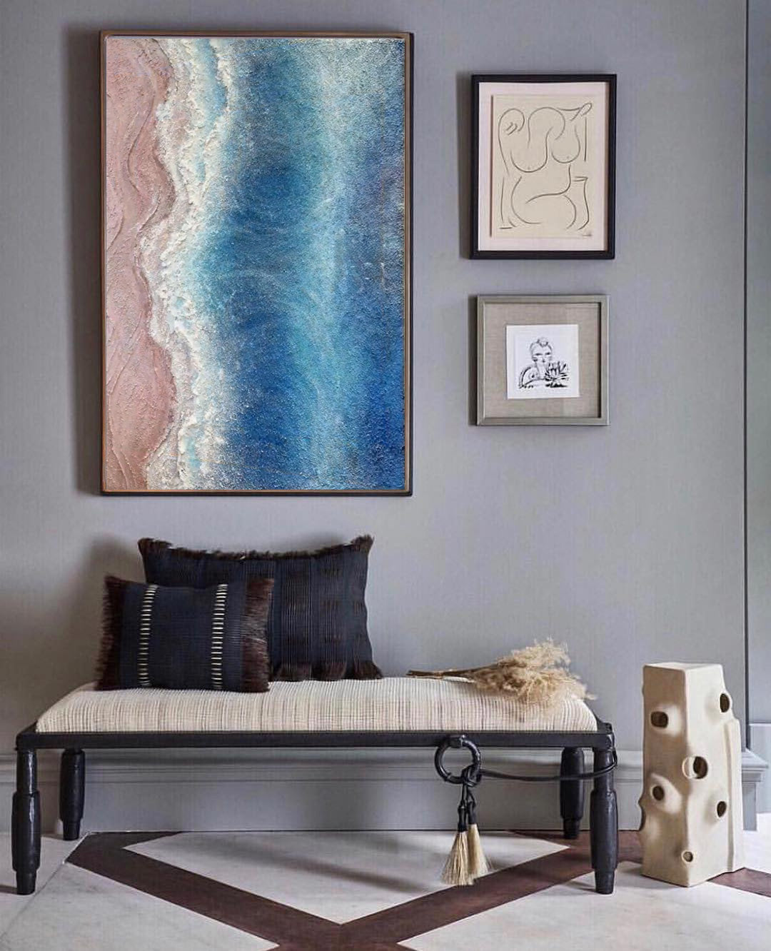 Wall Art Beach & Ocean Landscape Impasto